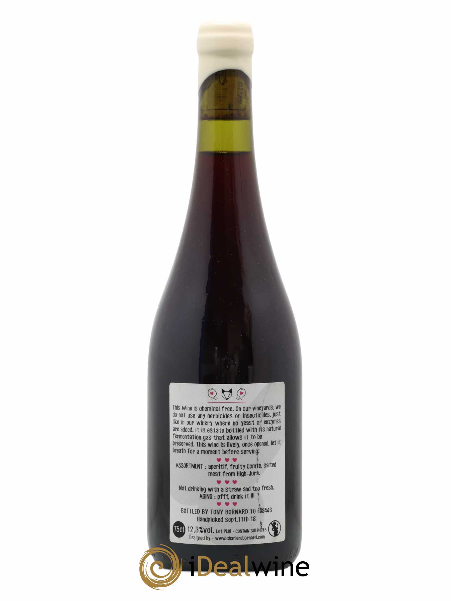 Vin de France Vin de Ploussard ouvre l'esprit Tony Bornard (no reserve) 2018 - Lot of 1 bottle - 1