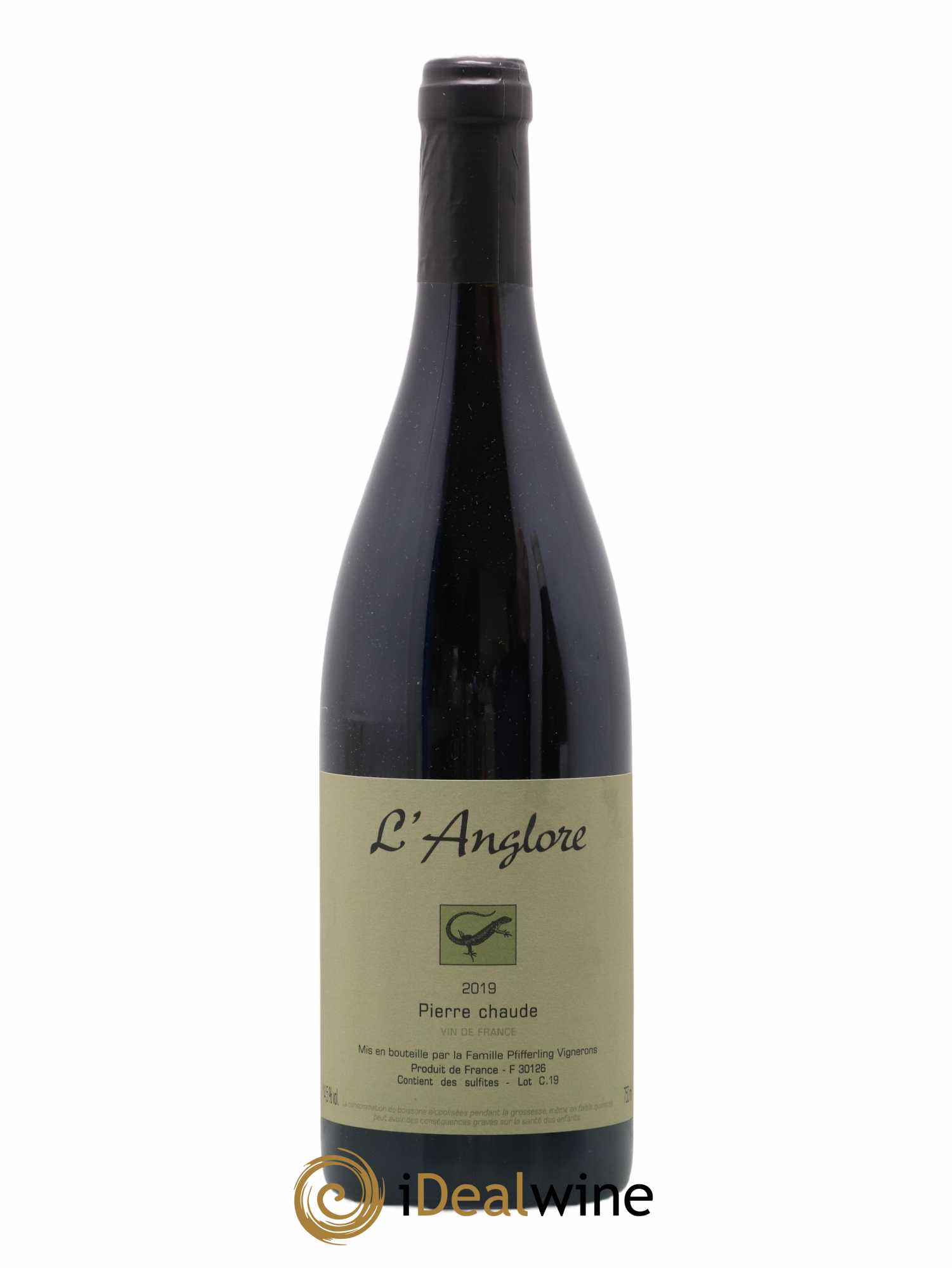 Vin de France Pierre chaude L'Anglore 2019 - Lot de 1 bouteille - 0