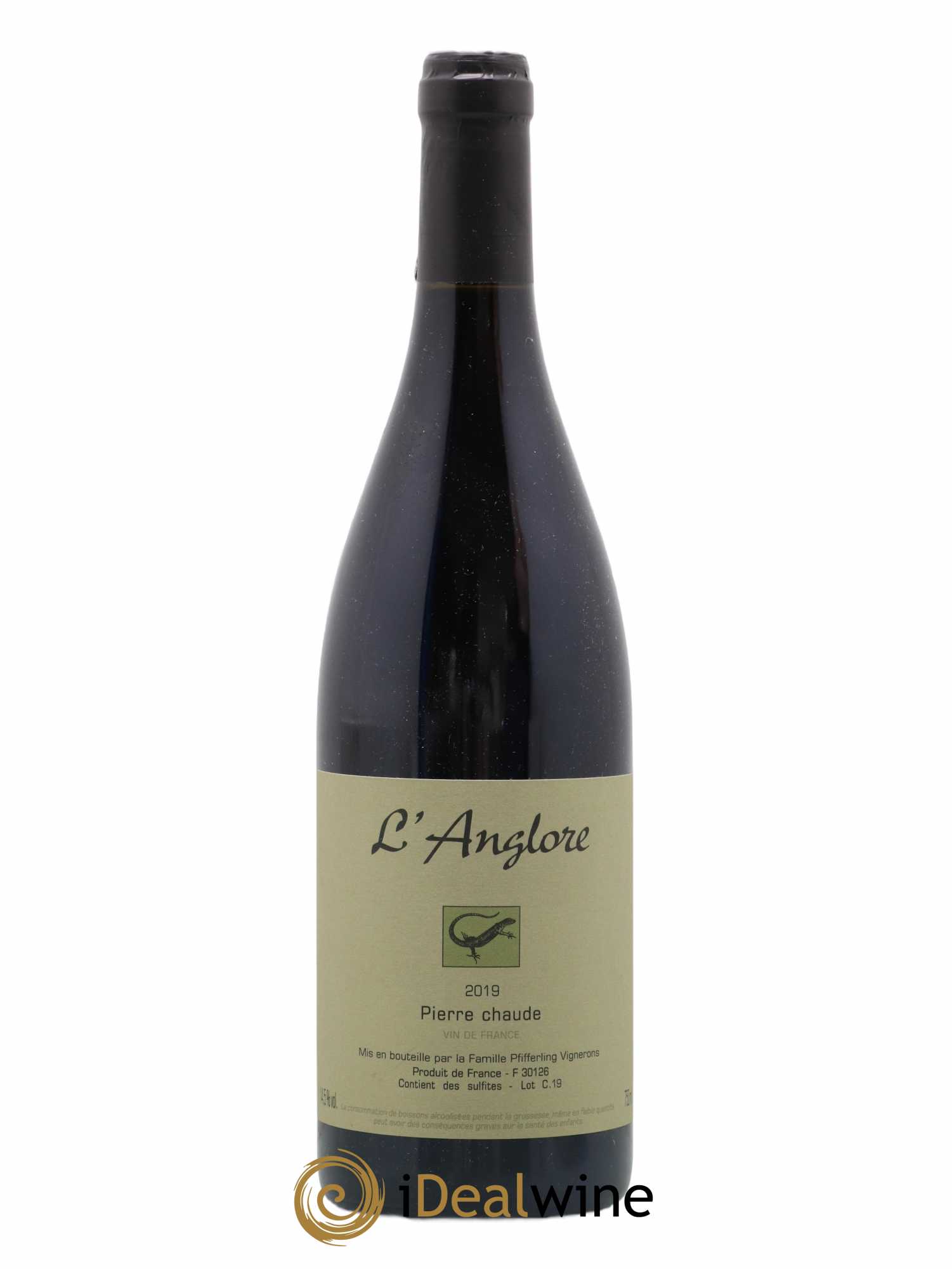Vin de France Pierre chaude L'Anglore 2019 - Lot de 1 bouteille - 0