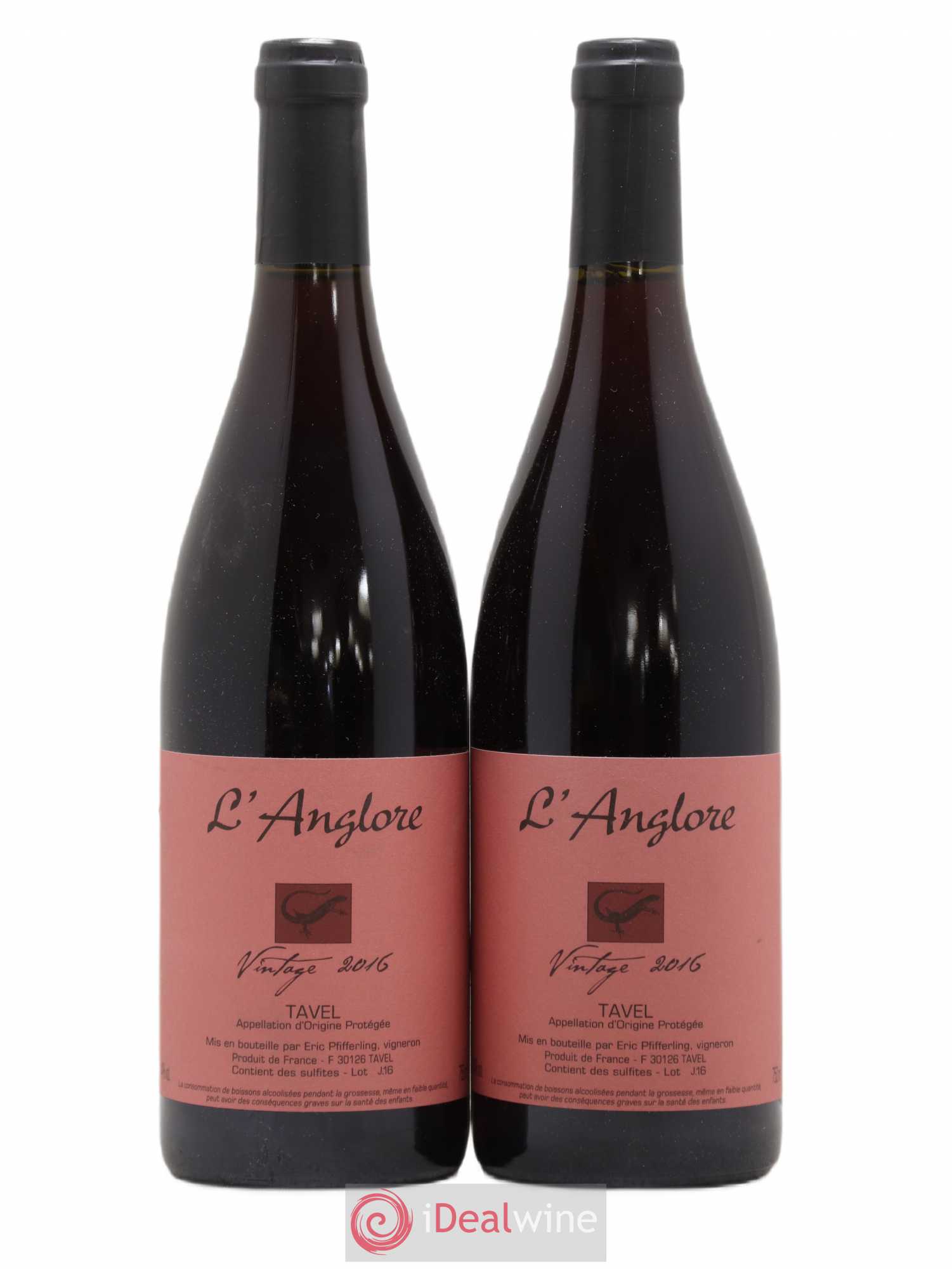 Tavel Vintage L'Anglore 2016 - Lot de 2 bouteilles - 0