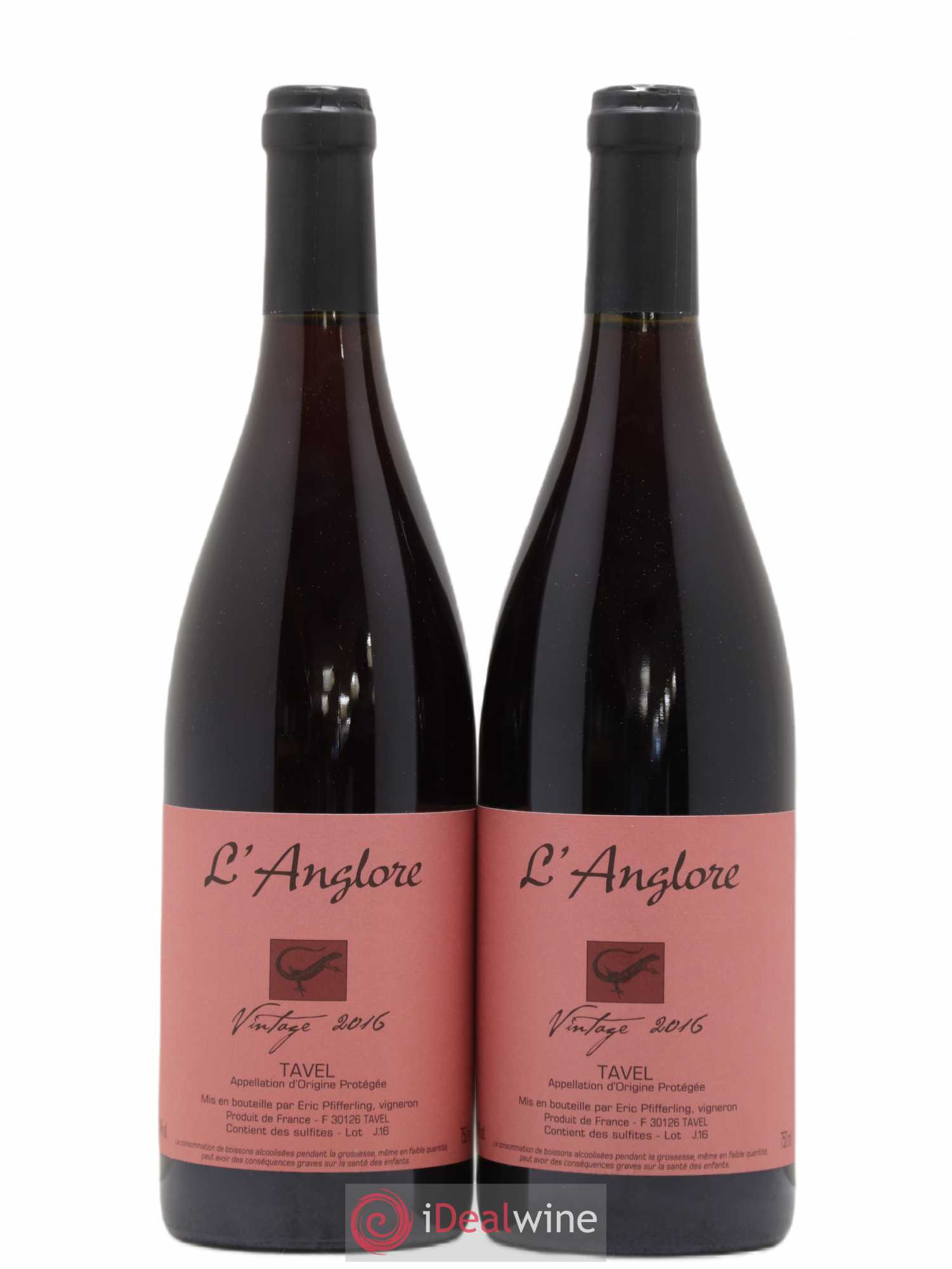 Tavel Vintage L'Anglore 2016 - Lot de 2 bouteilles - 0