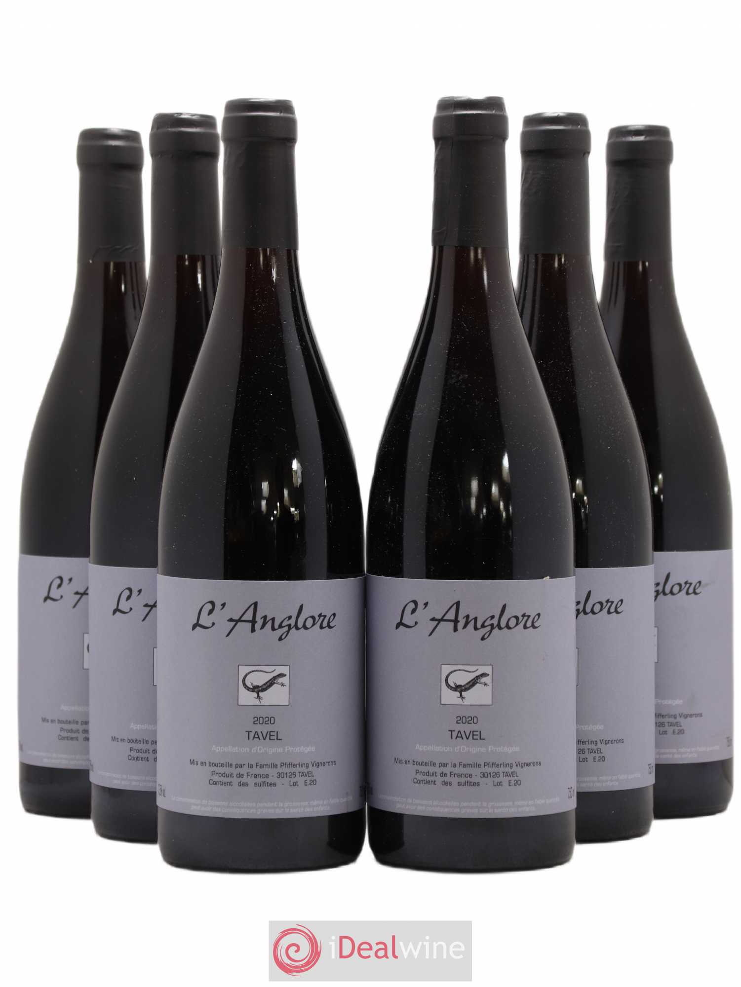 Tavel L'Anglore 2020 - Lot de 6 bouteilles - 0