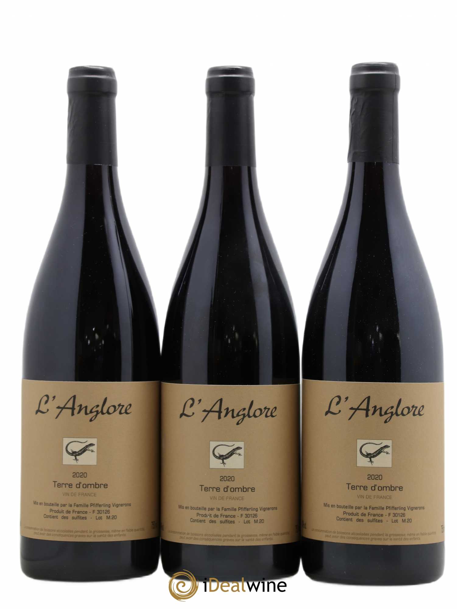 Vin de France Terre d'Ombre L'Anglore 2020 - Lot de 6 bouteilles - 2