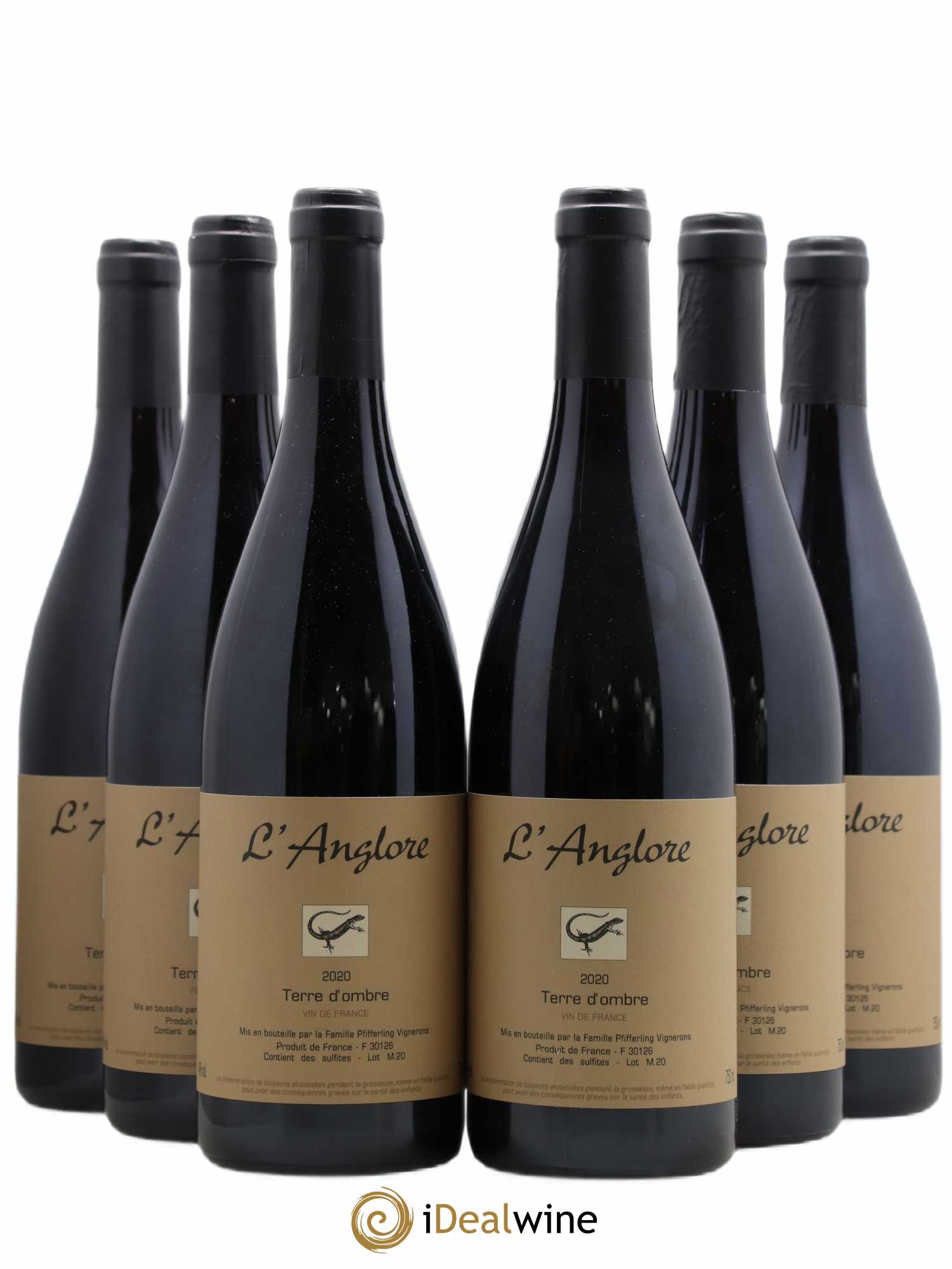 Vin de France Terre d'Ombre L'Anglore 2020 - Lot de 6 bouteilles - 0