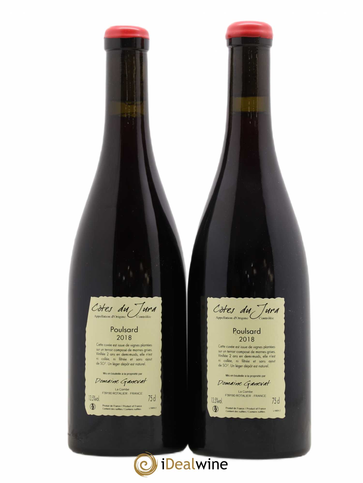 Côtes du Jura Les Chalasses Vieilles Vignes Poulsard Jean-François Ganevat (Domaine) 2018 - Lot de 2 bouteilles - 1