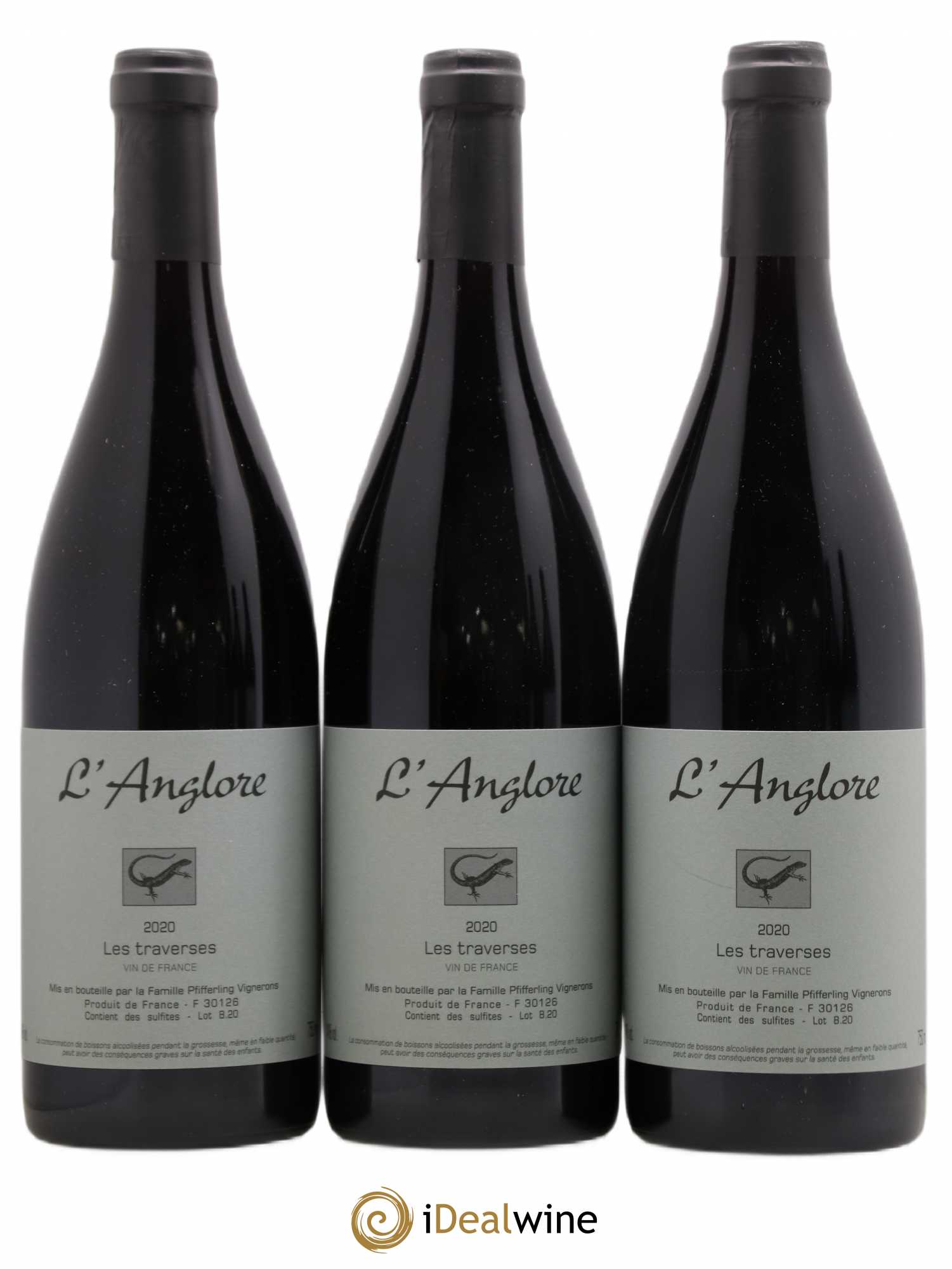 Vin de France Les Traverses L'Anglore 2020 - Lot de 6 bouteilles - 1