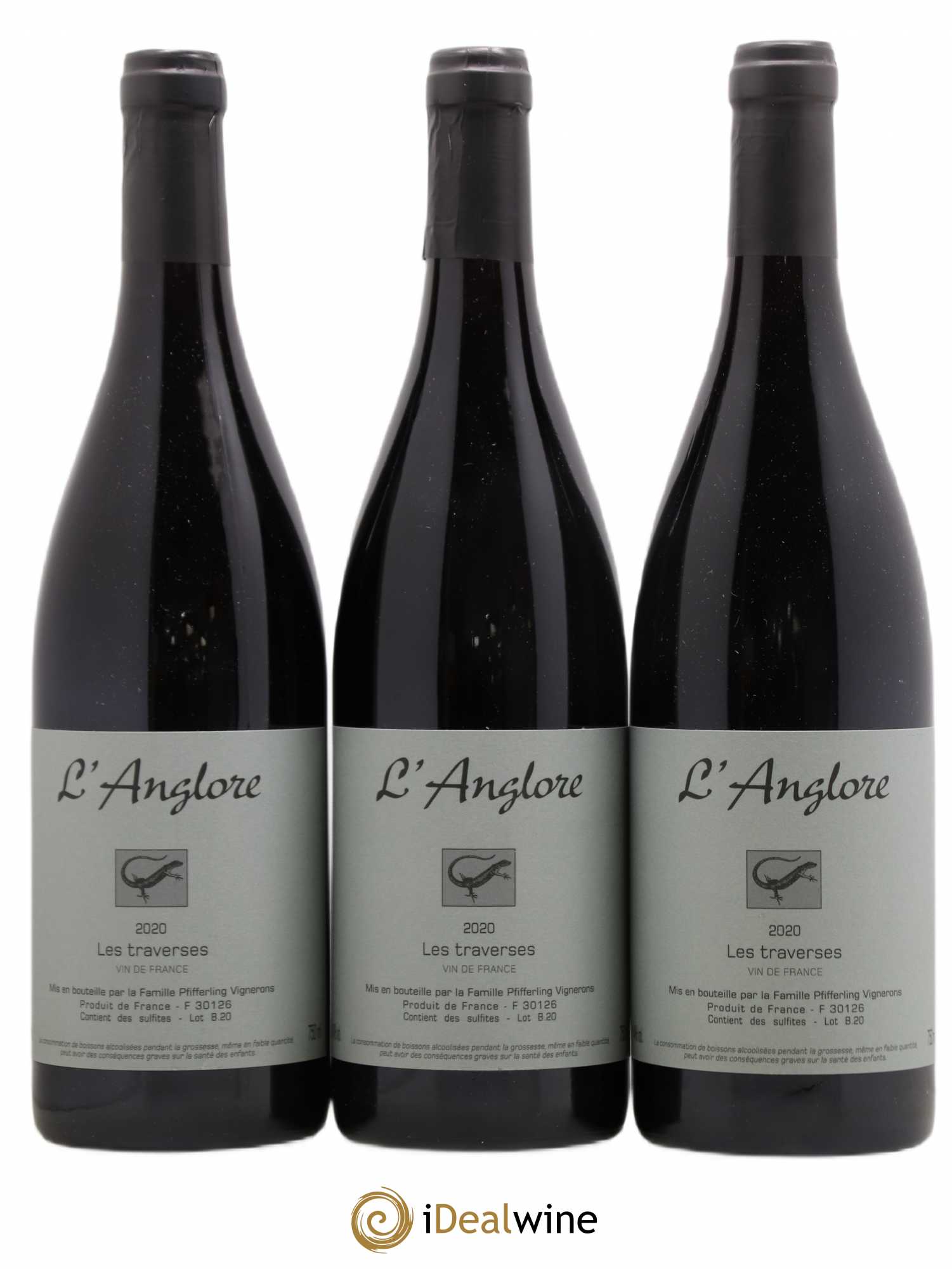 Vin de France Les Traverses L'Anglore 2020 - Lot de 6 bouteilles - 2
