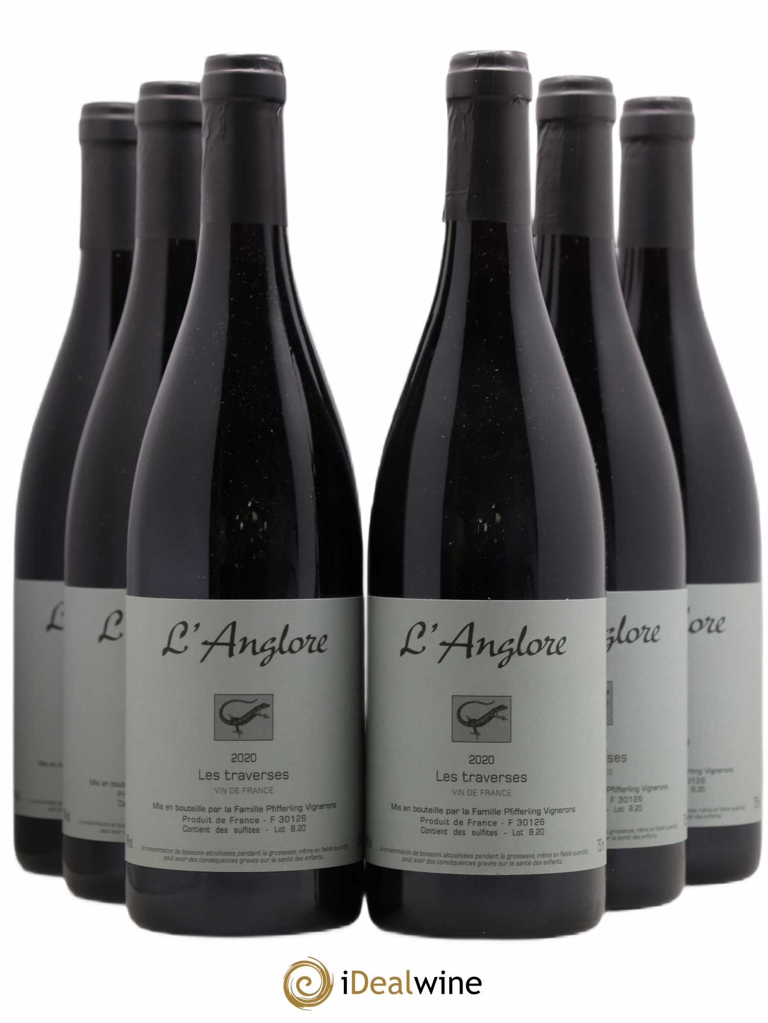 Vin de France Les Traverses L'Anglore 2020 - Lot de 6 bouteilles - 0