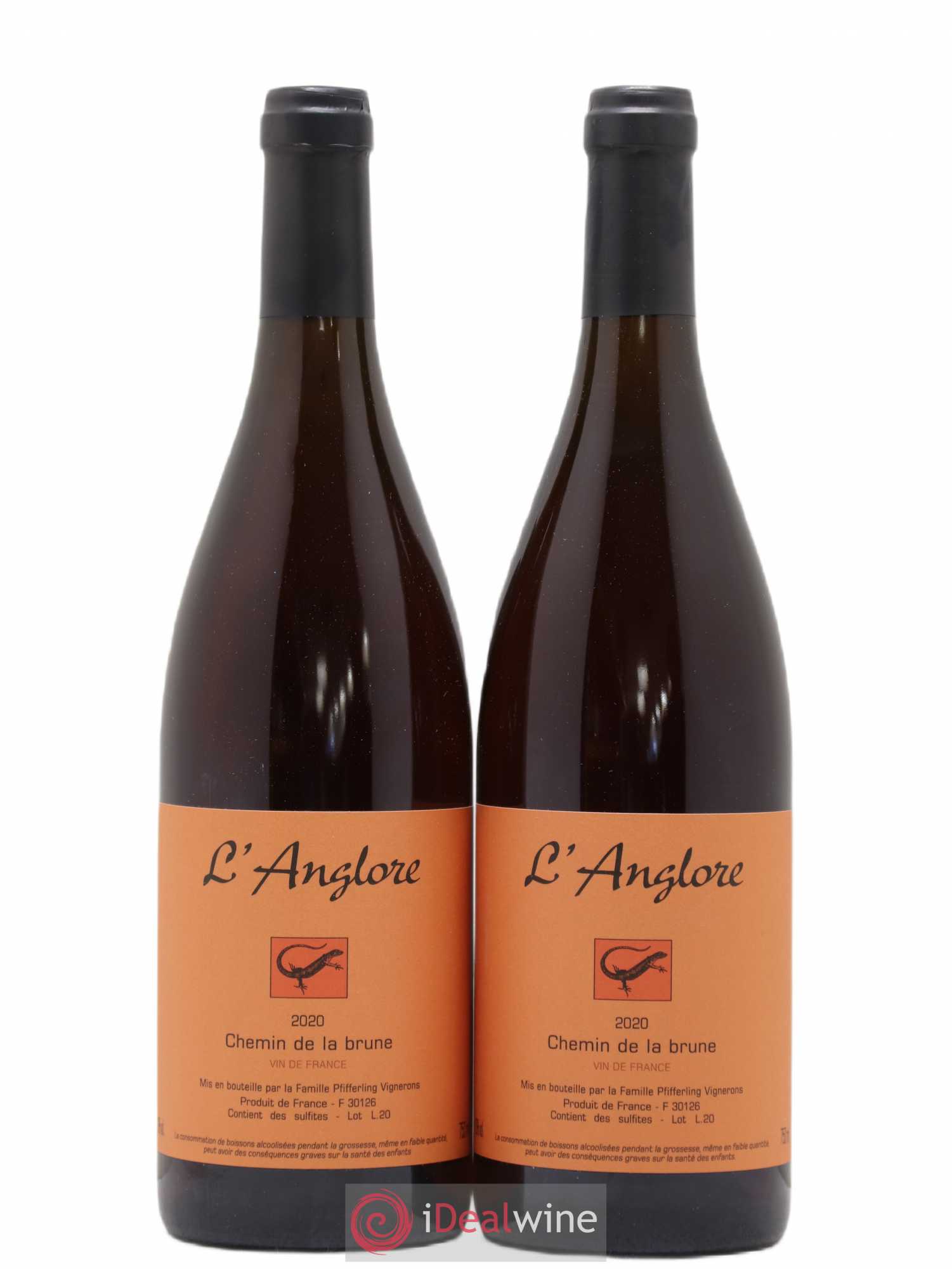 Vin de France Chemin de la brune L'Anglore 2020 - Lot de 2 bouteilles - 0