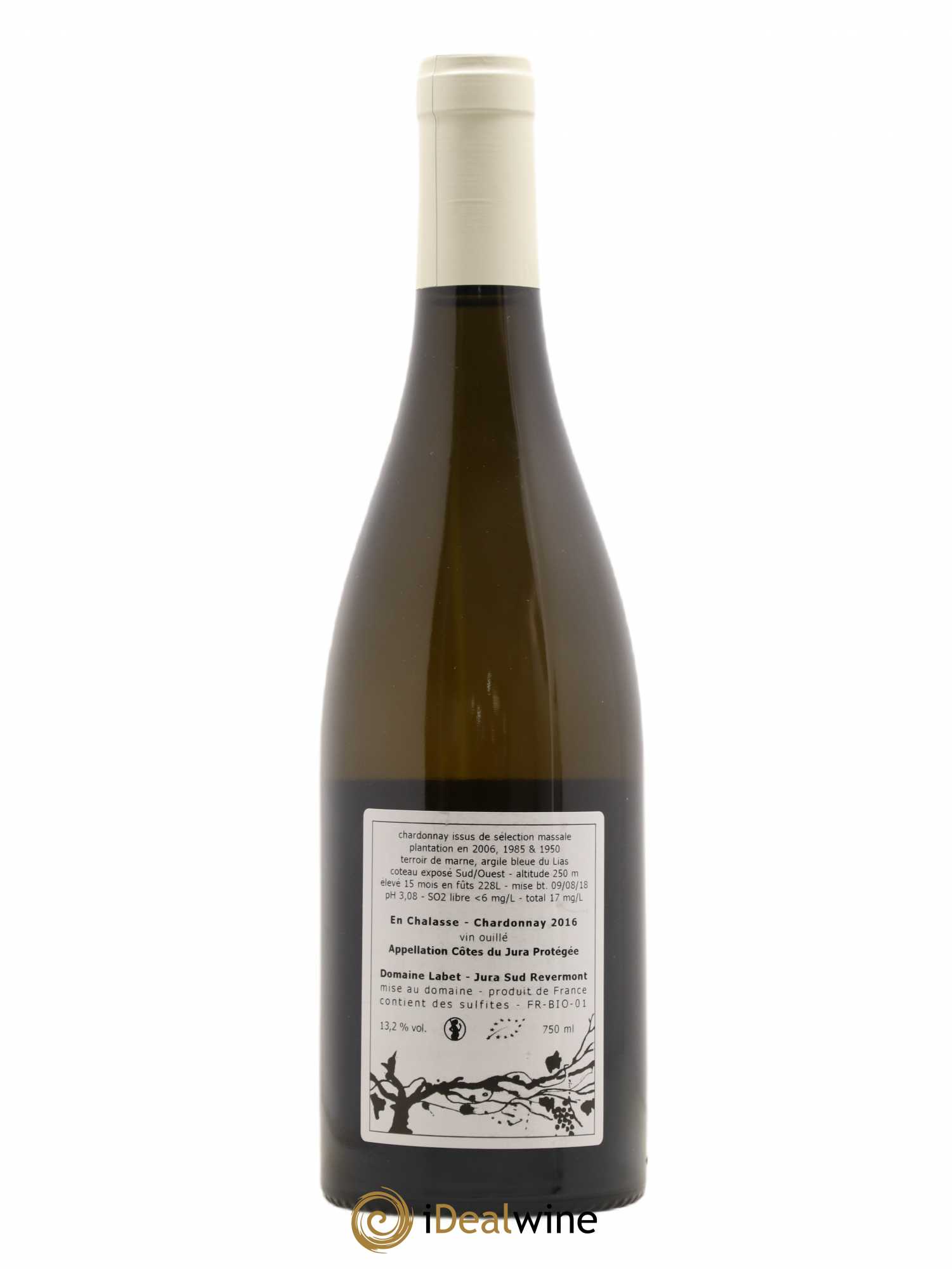 Côtes du Jura Chardonnay En Chalasse Romain - Julien - Charline Labet 2016 - Lot de 1 bouteille - 1