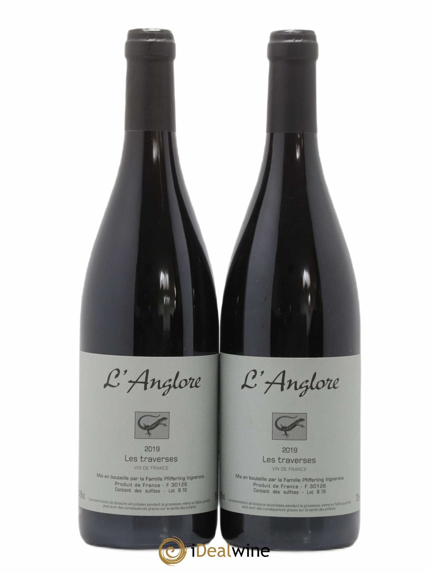Vin de France Les Traverses L'Anglore 2019 - Lot de 2 bouteilles - 0