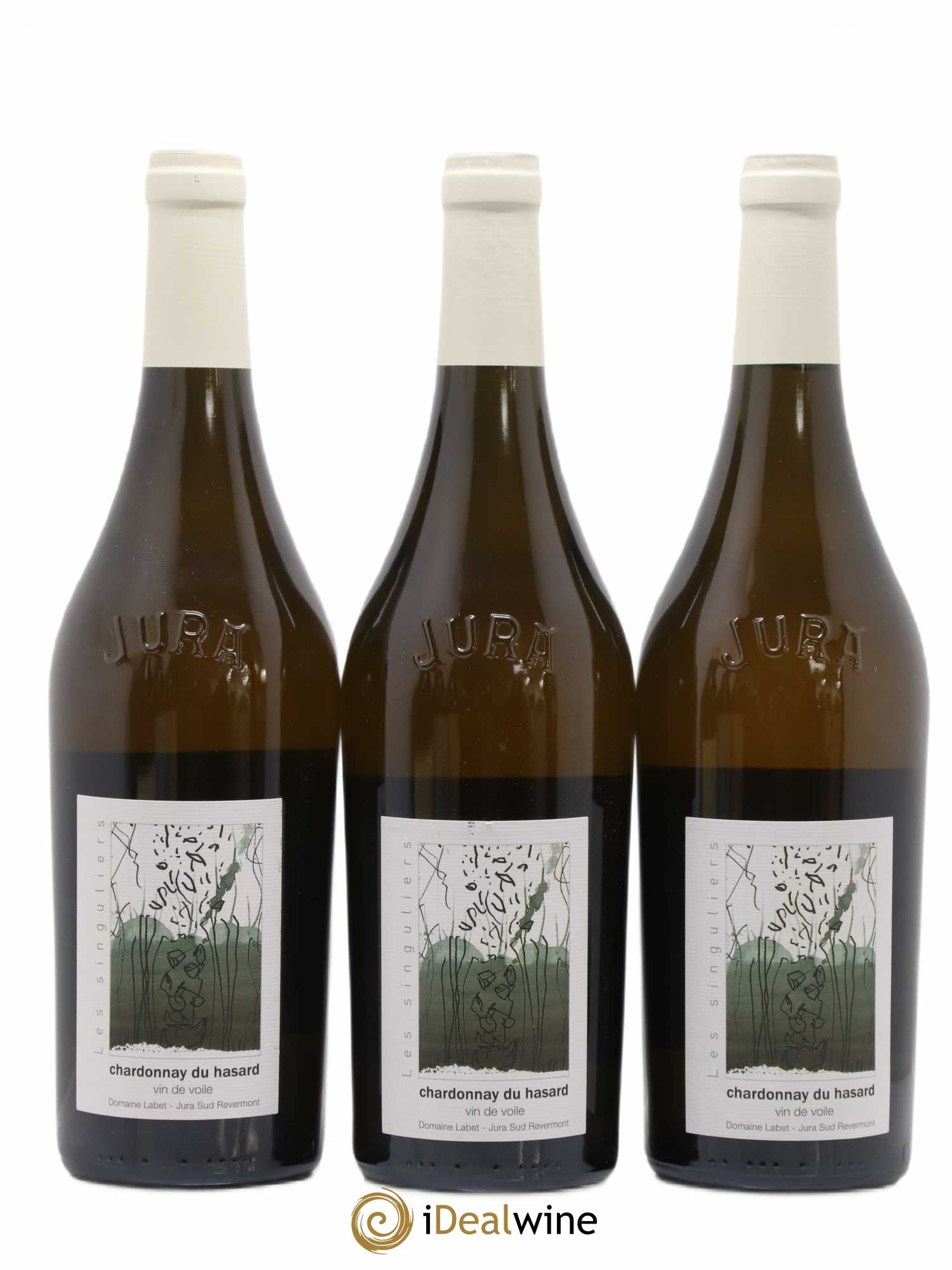 Côtes du Jura Vin de voile Chardonnay du Hasard Romain - Julien - Charline Labet 2015 - Lot de 3 bouteilles - 0