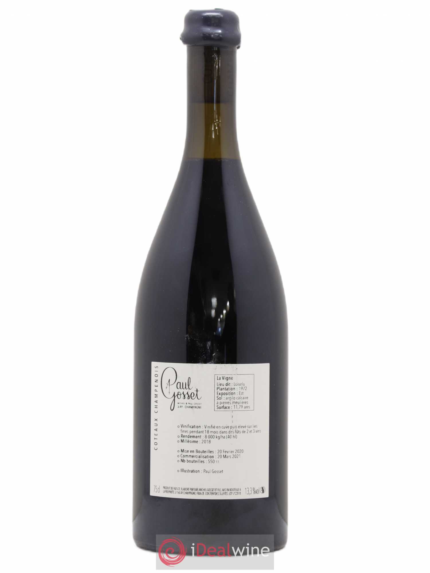 Coteaux Champenois Gosset 2018 - Lot de 1 bouteille - 1