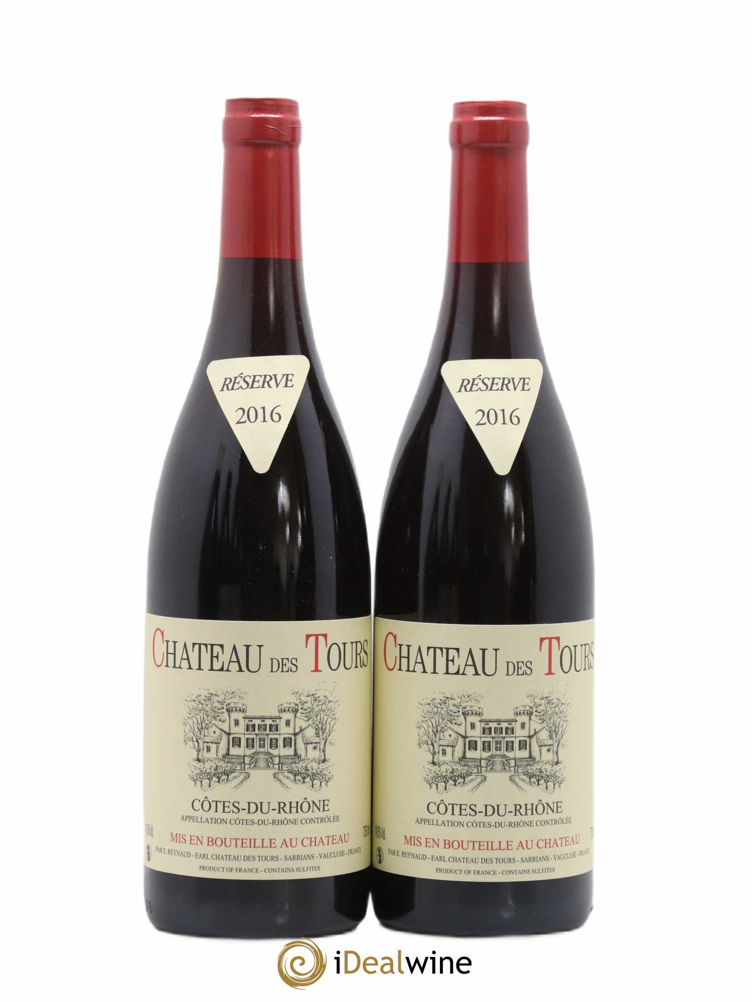 Côtes-du-Rhône Château des Tours Emmanuel Reynaud 2016 - Lot de 2 bouteilles - 0