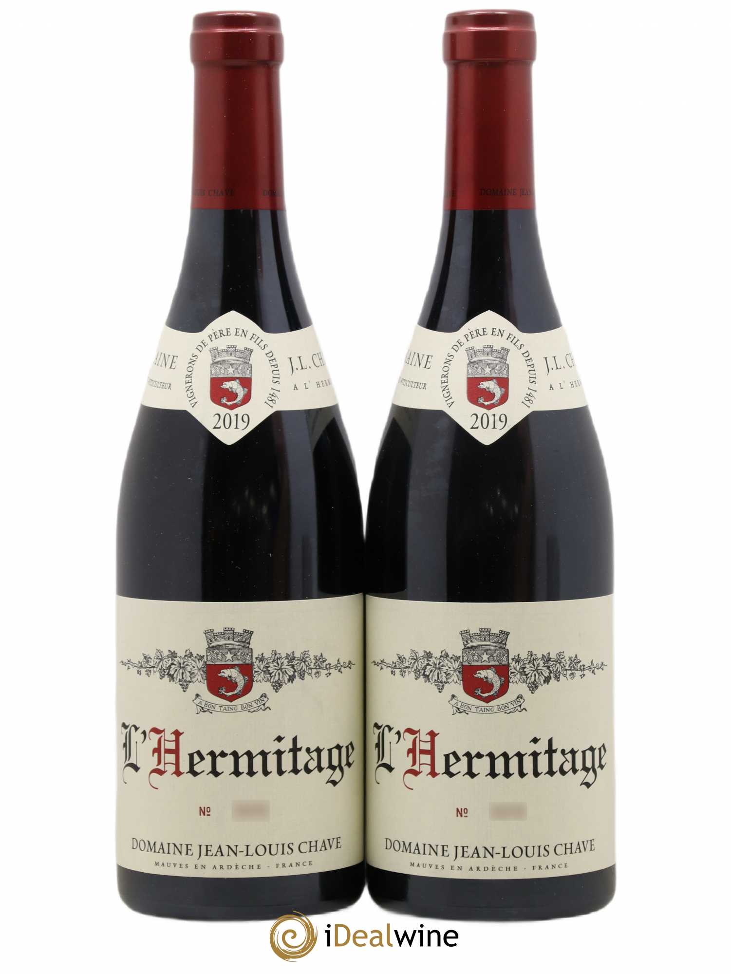 Hermitage Jean-Louis Chave 2019 - Lot de 2 bouteilles - 0
