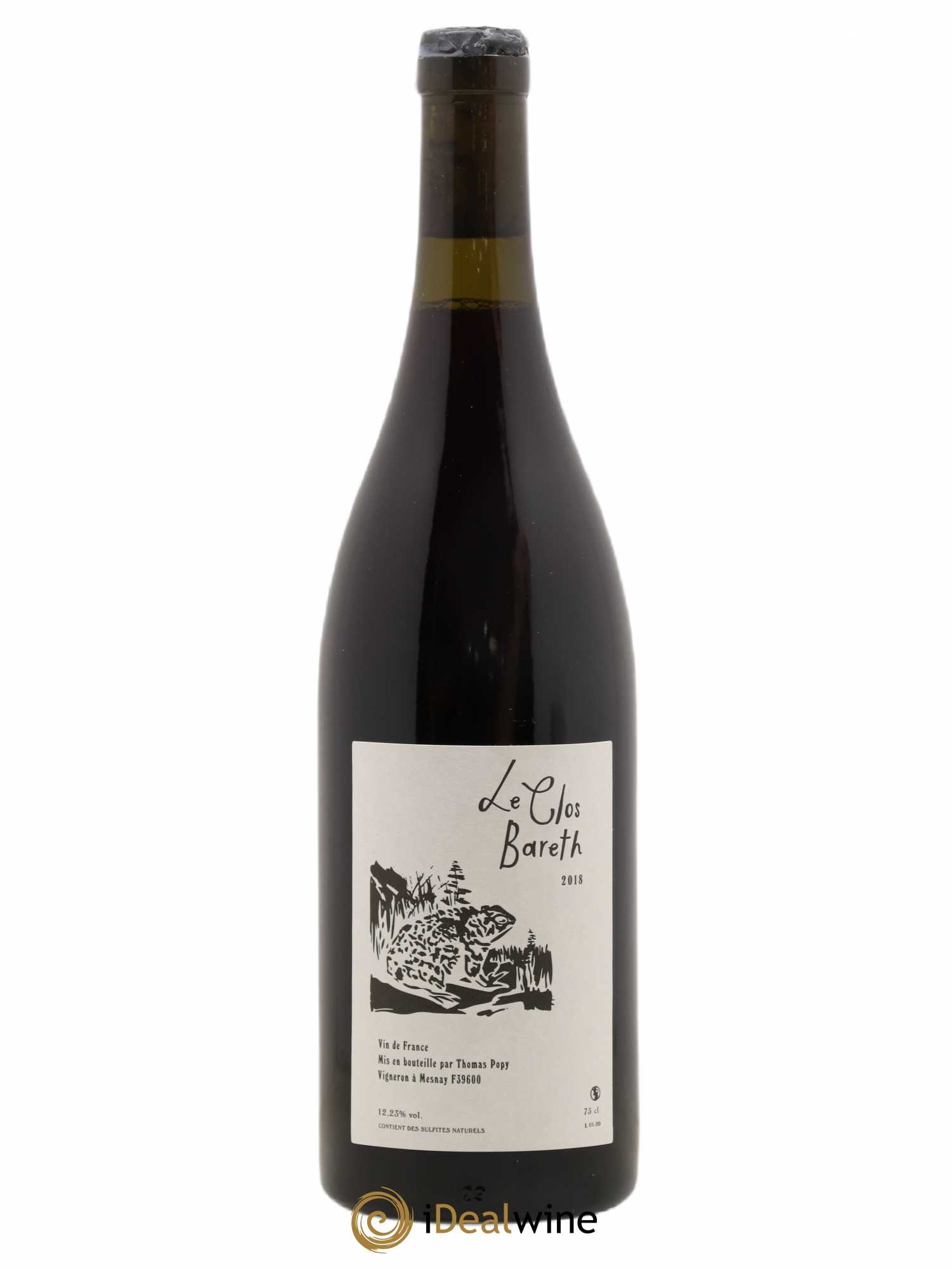 Vin de France Clos Bareth Thomas Popy 2018 - Lot de 1 bouteille - 0