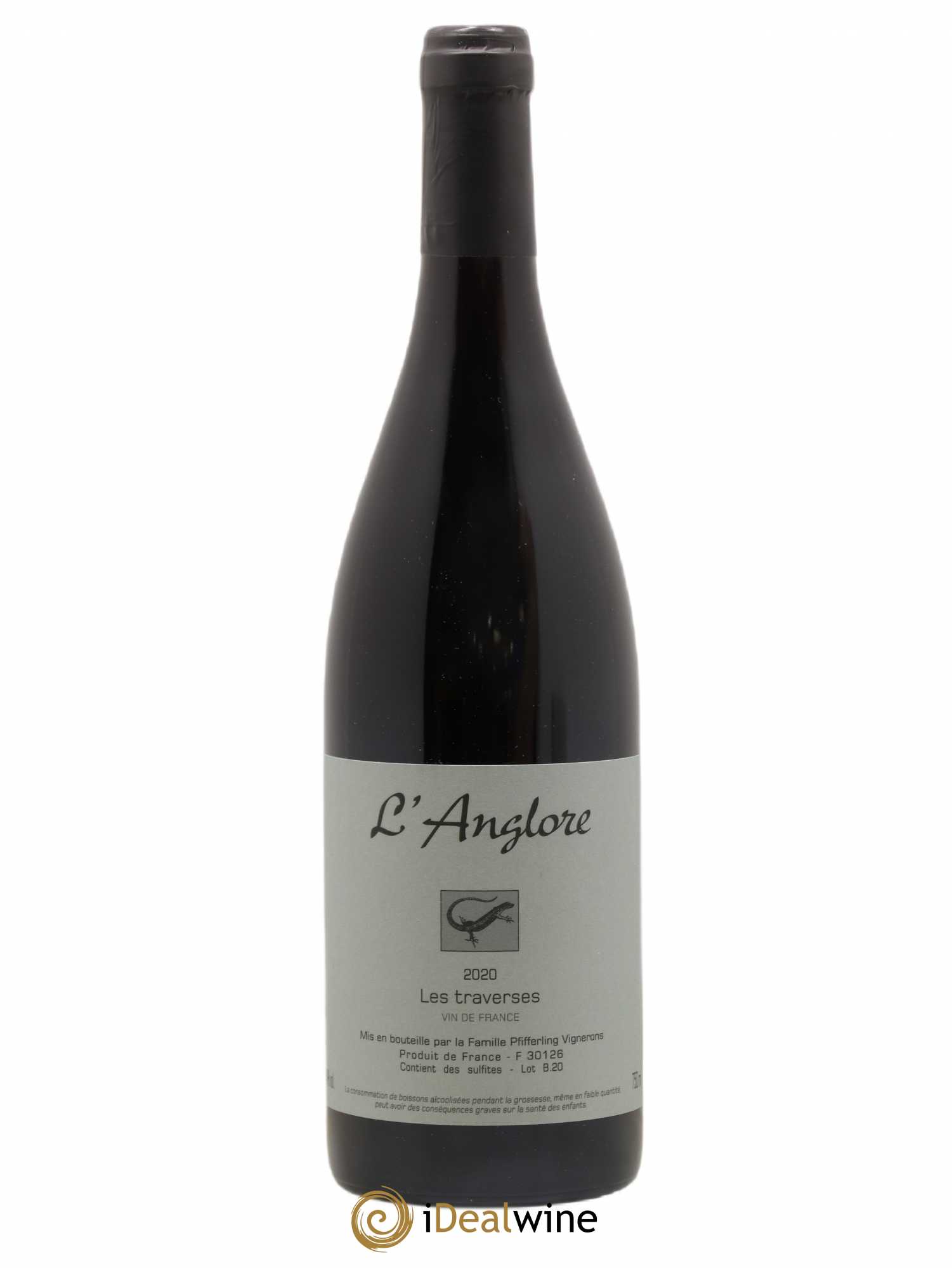 Vin de France Les Traverses L'Anglore 2020 - Lot de 1 bouteille - 0