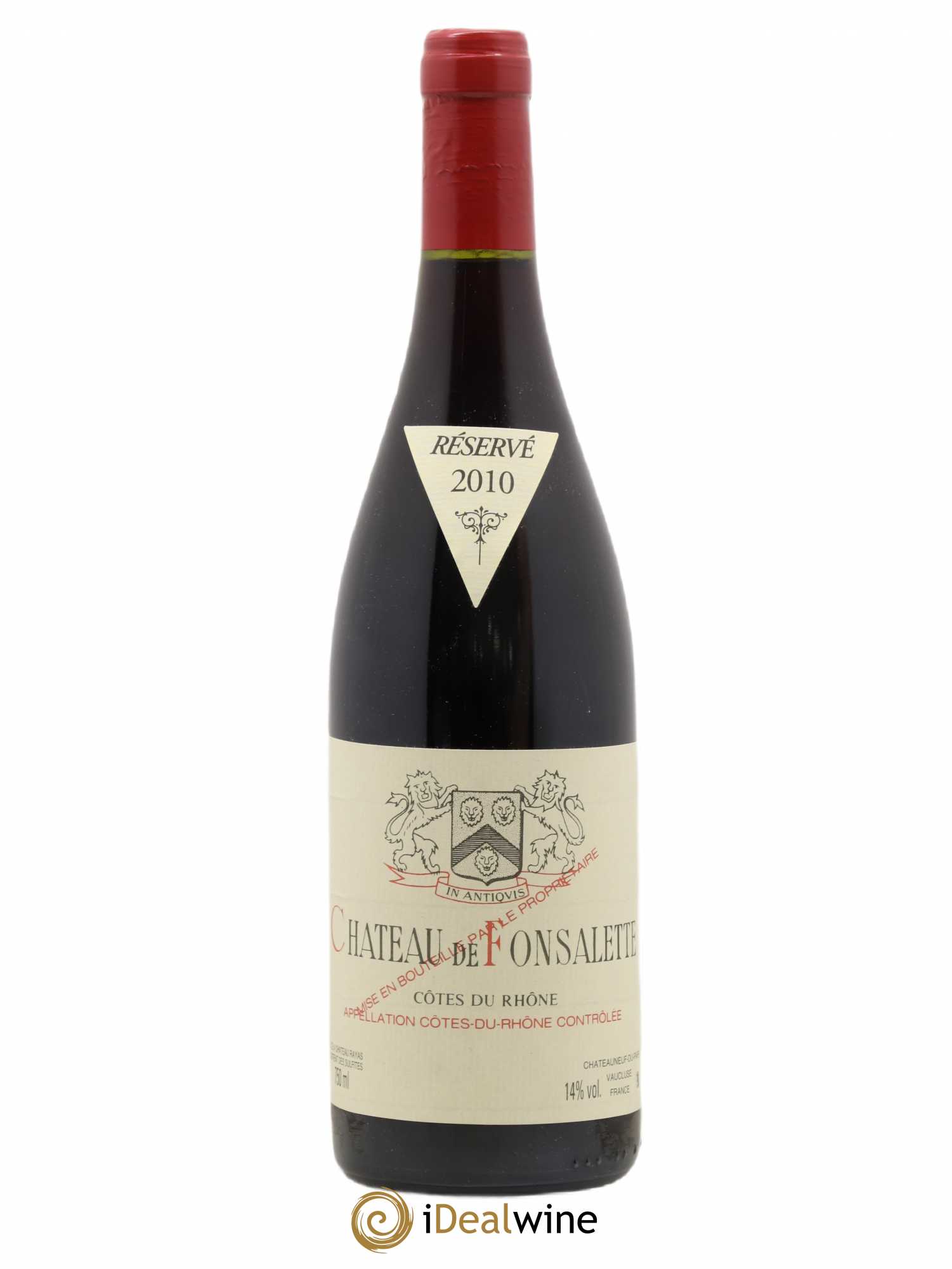 Côtes-du-Rhône Château de Fonsalette Emmanuel Reynaud 2010 - Lot de 1 bouteille - 0