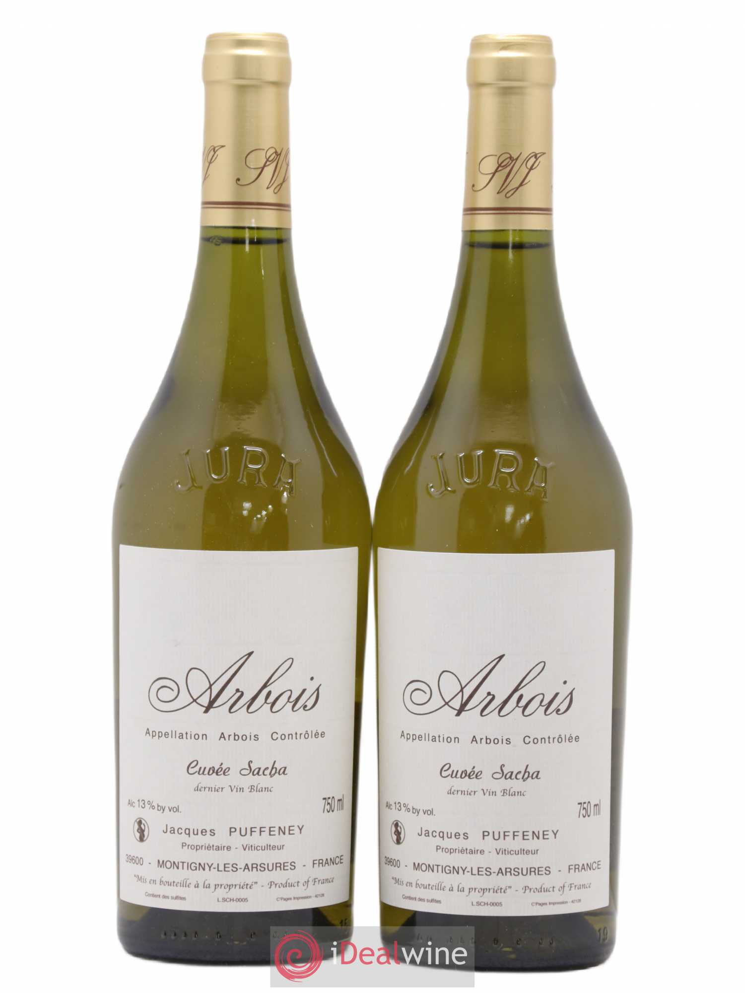 Arbois Cuvée Sacha Jacques Puffeney - Lot de 2 bouteilles - 0