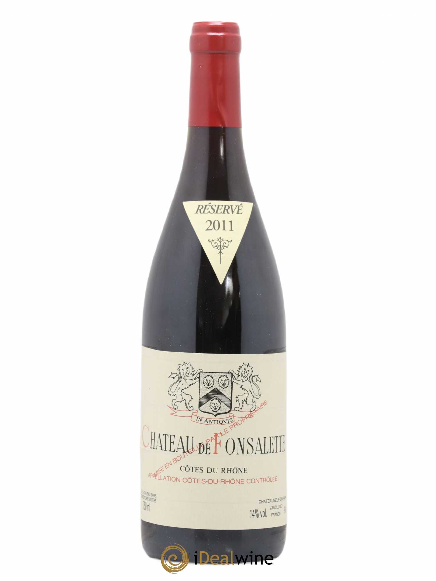 Côtes-du-Rhône Château de Fonsalette Emmanuel Reynaud 2011 - Lot de 1 bouteille - 0