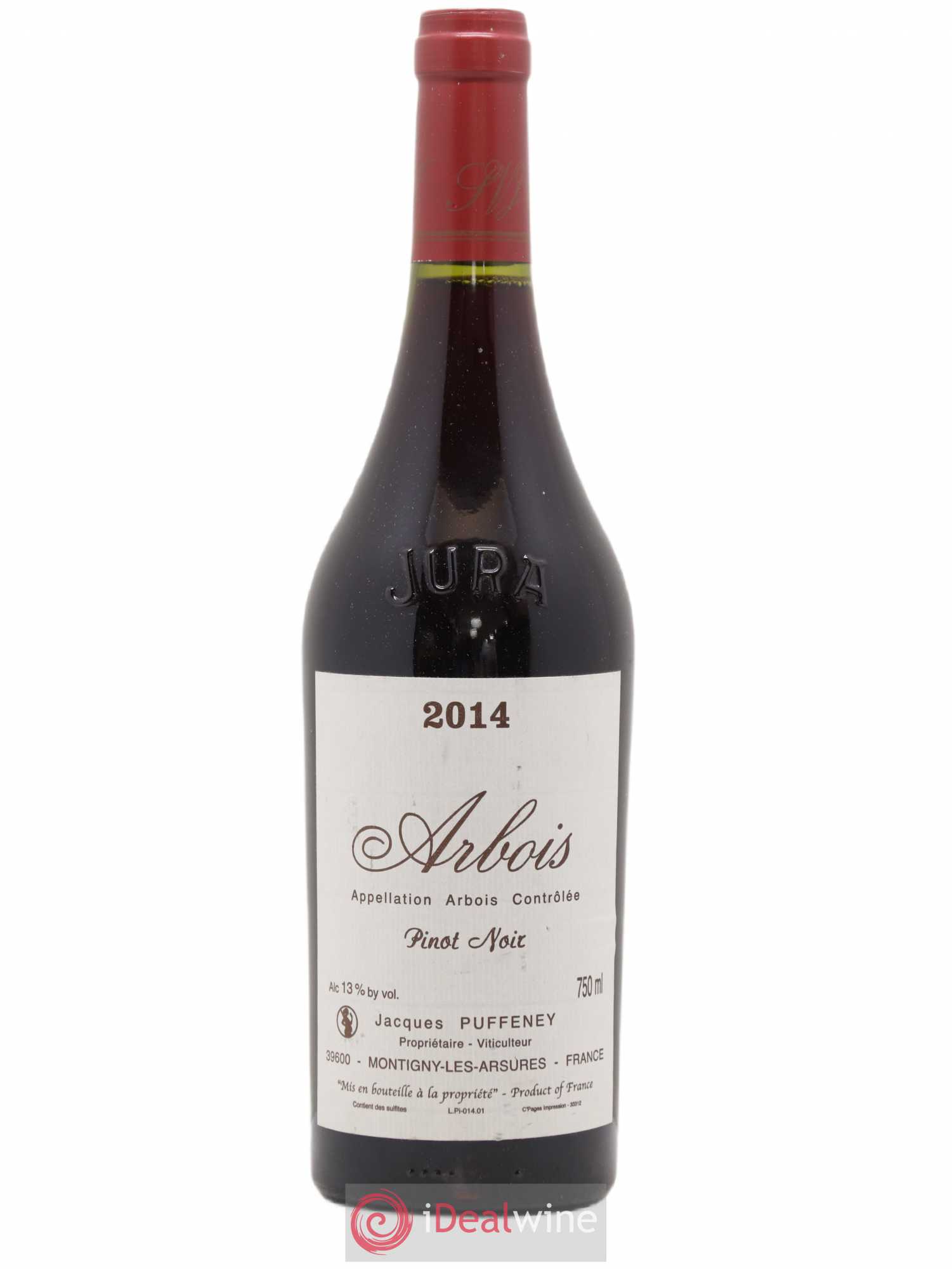 Arbois Pinot Noir Jacques Puffeney 2014 - Lot de 1 bouteille - 0