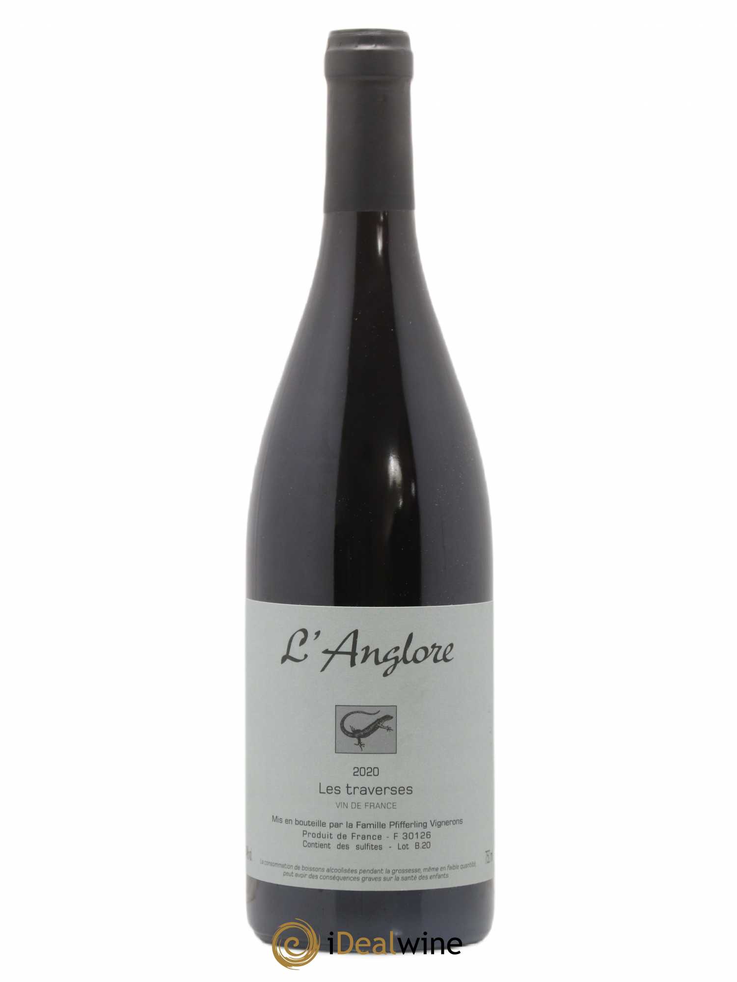 Vin de France Les Traverses L'Anglore 2020 - Lot de 1 bouteille - 0