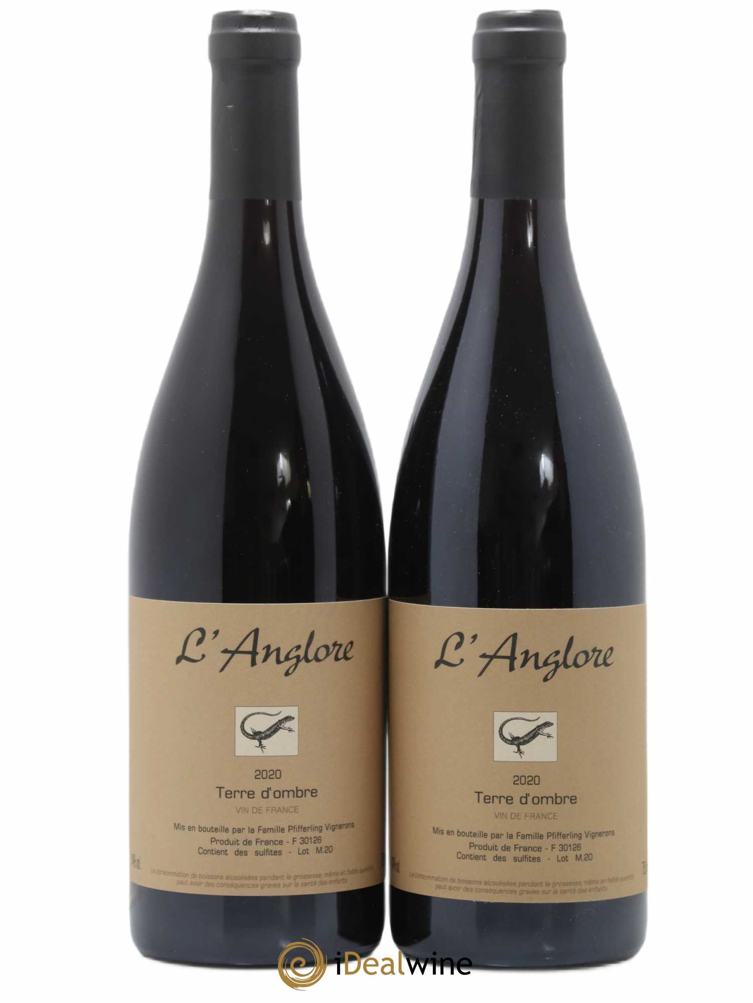 Vin de France Terre d'Ombre L'Anglore 2020 - Lot de 2 bouteilles - 0
