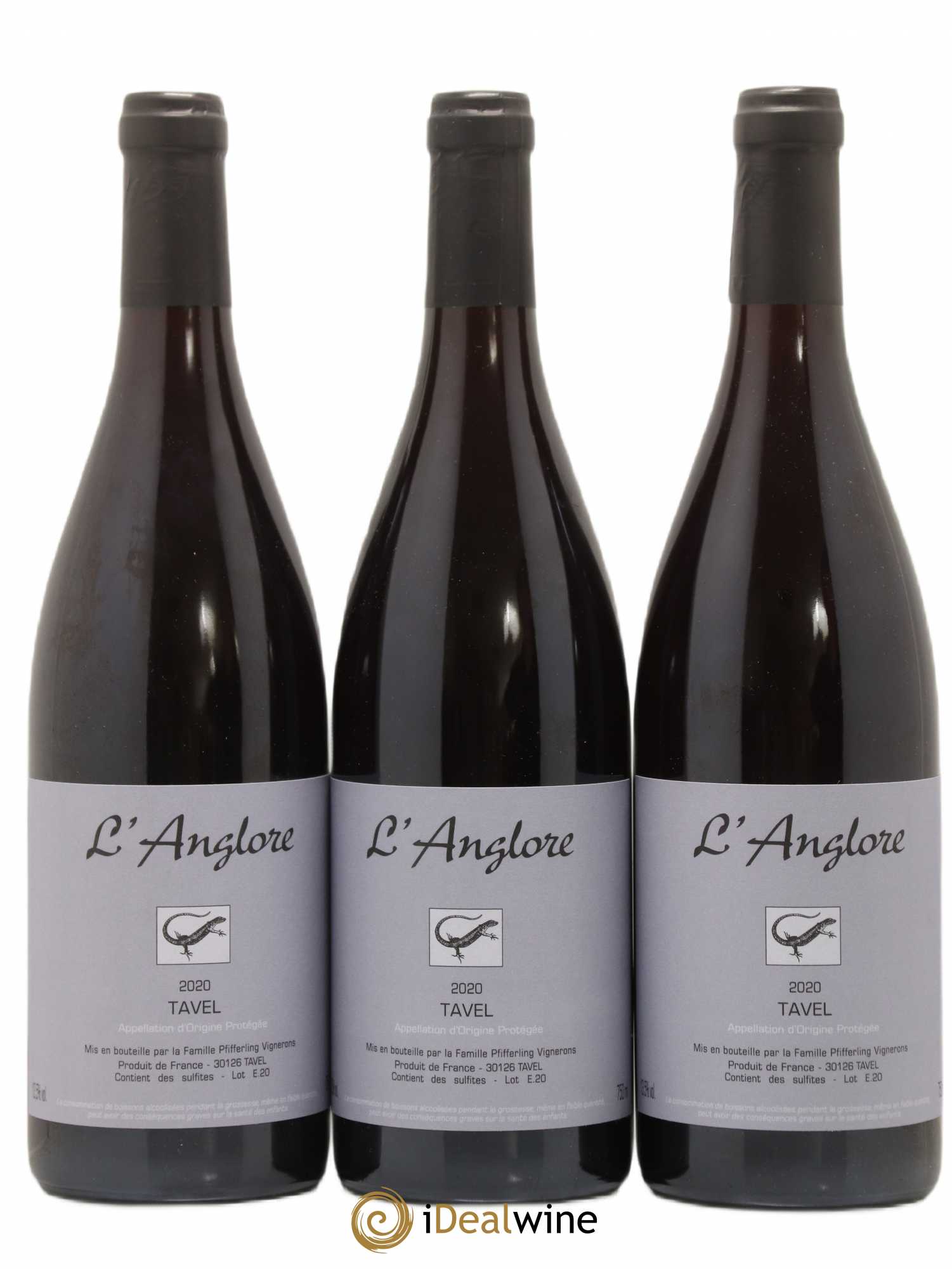 Tavel L'Anglore 2020 - Posten von 3 Flaschen - 0