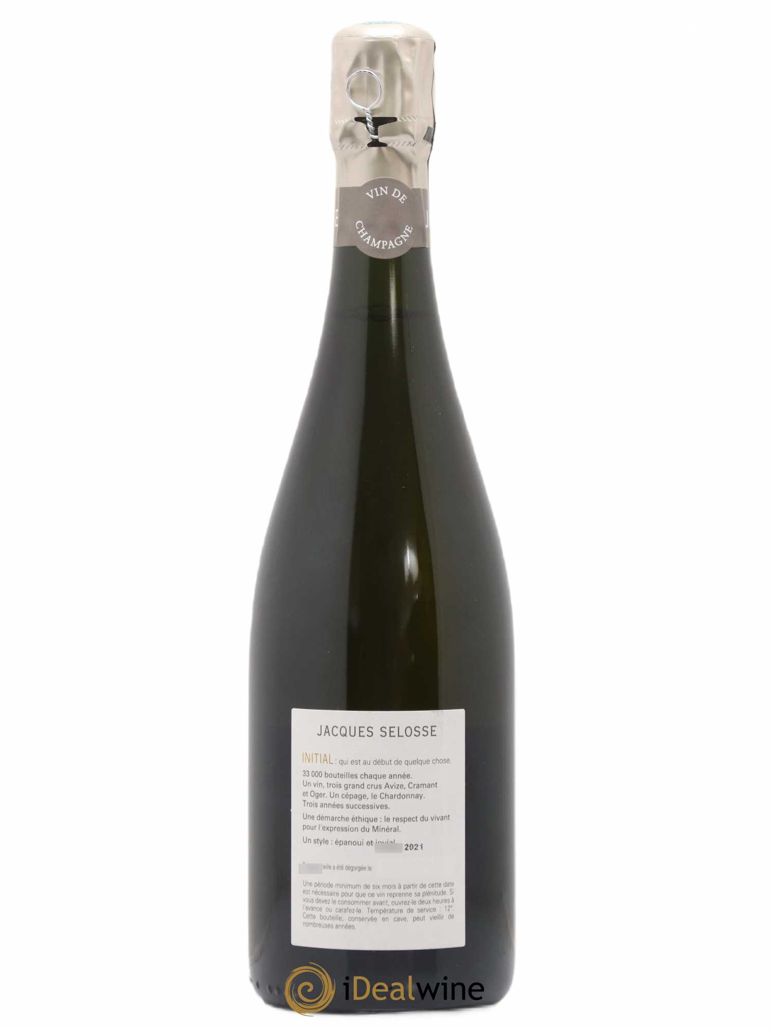 Initial Brut Jacques Selosse - Lot de 1 bouteille - 1