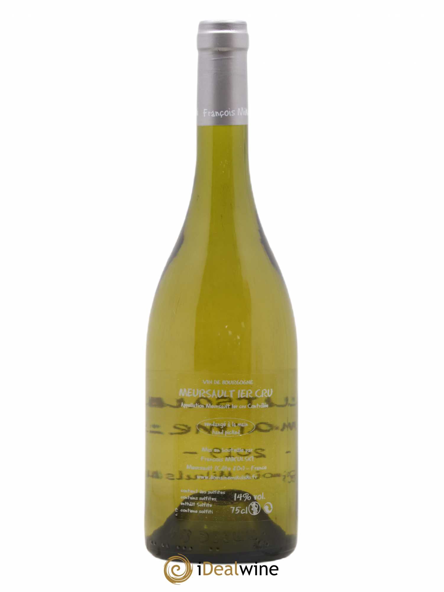 Meursault 1er Cru Charmes François Mikulski 2019 - Lot de 1 bouteille - 1