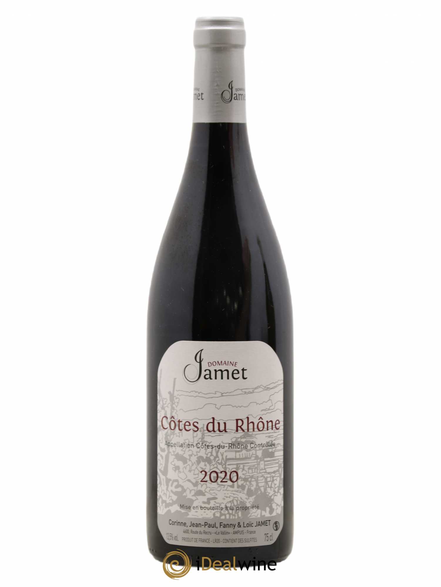 Côtes-du-Rhône Jamet (Domaine) 2020 - Lot de 1 bouteille - 0