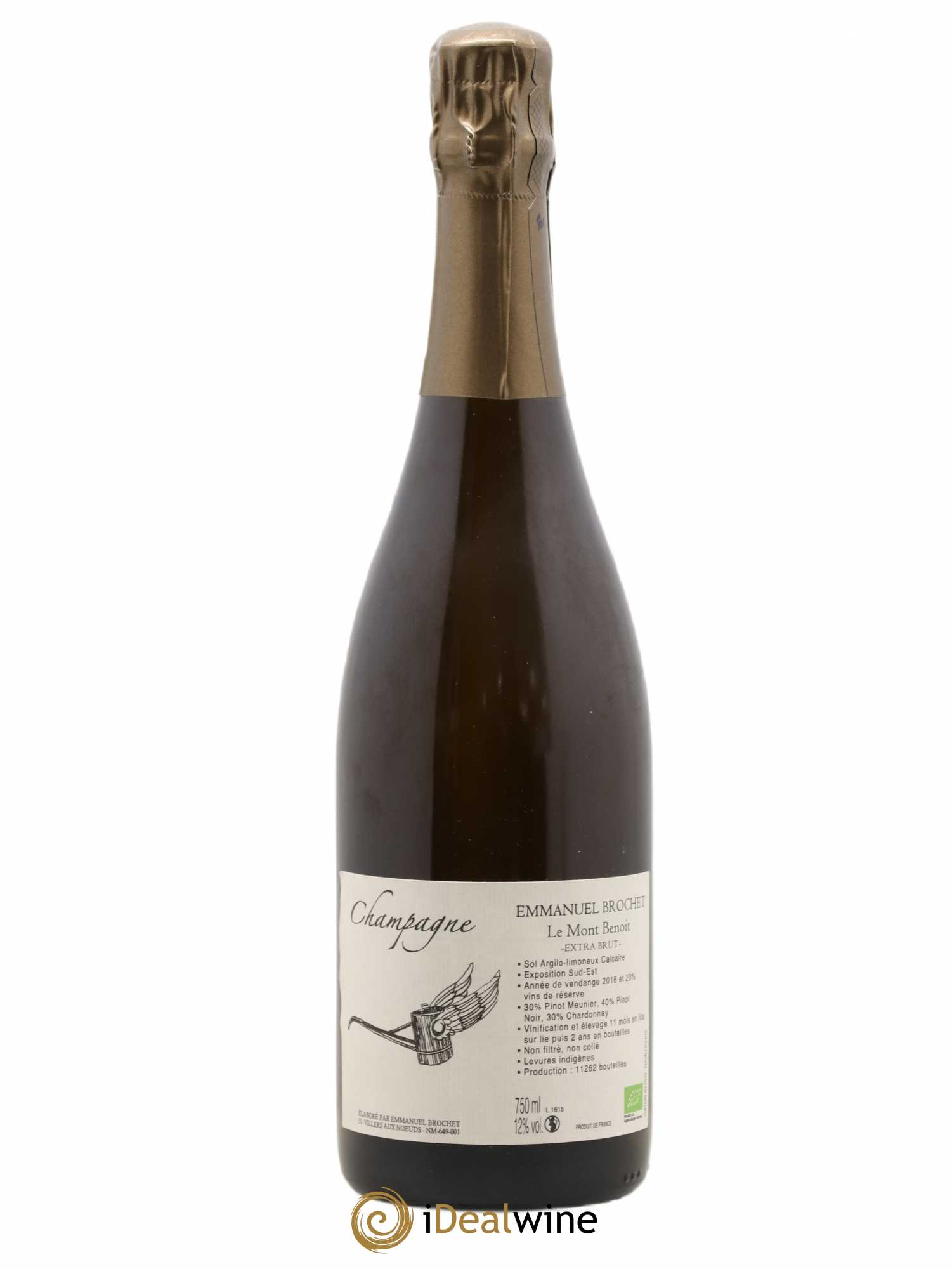 Le Mont Benoit Extra-Brut Emmanuel Brochet - Lot de 1 bouteille - 0