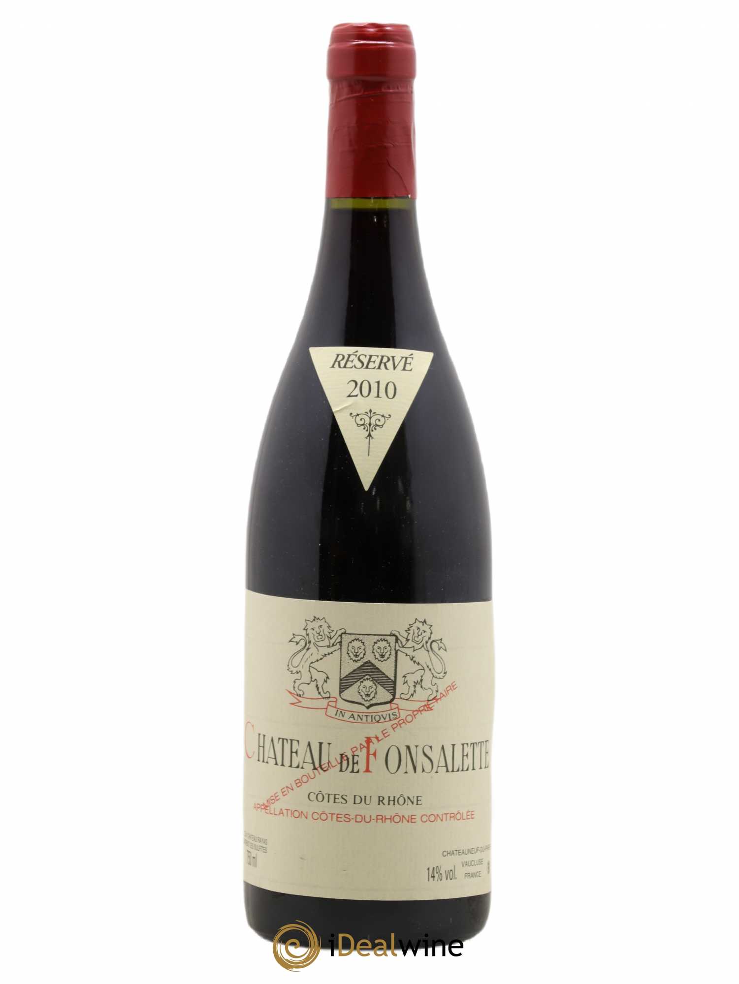 Côtes-du-Rhône Château de Fonsalette Emmanuel Reynaud 2010 - Lot de 1 bouteille - 0