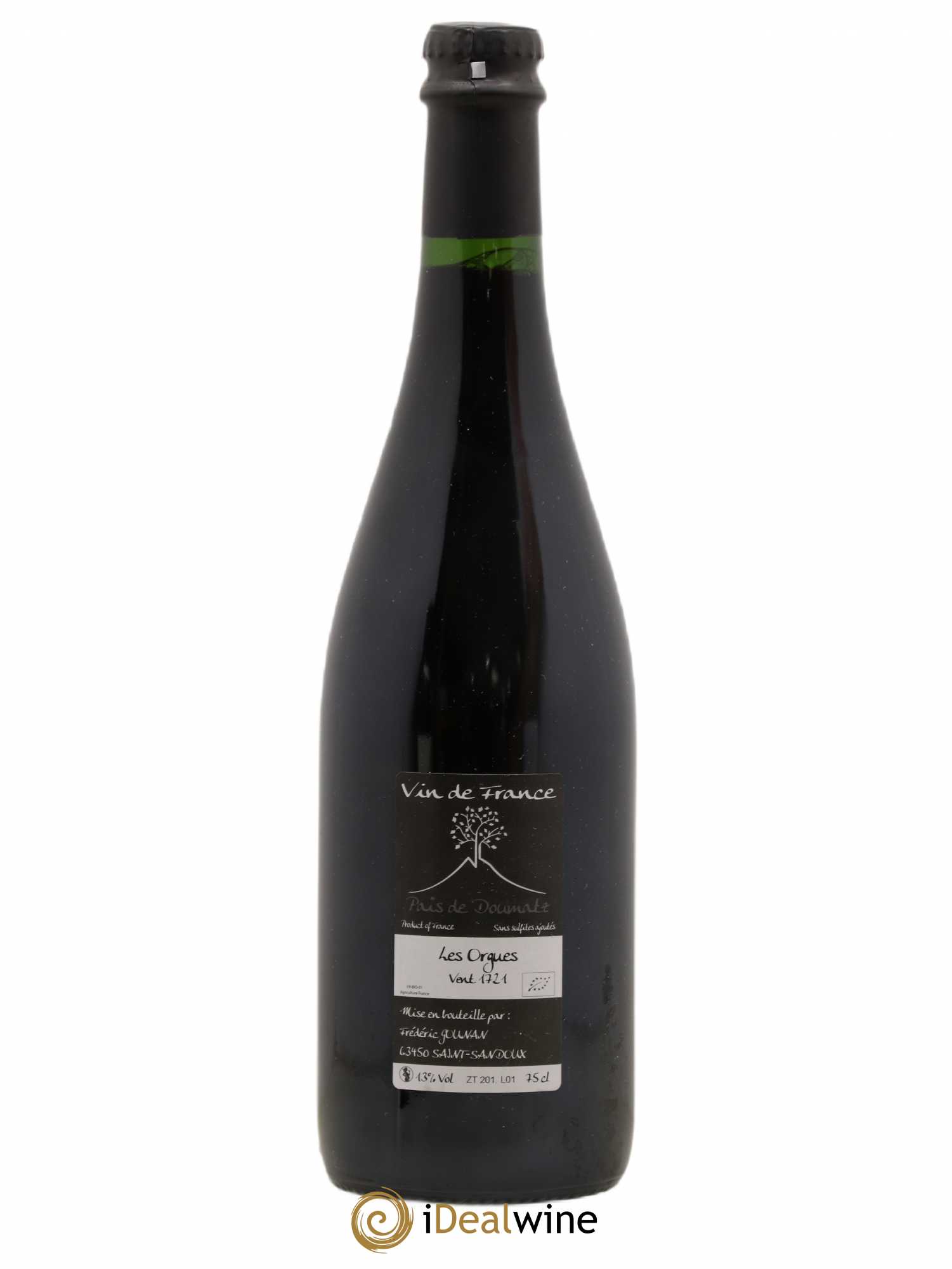 Vin de France Les Orgues Vignoble de l'Arbre Blanc 2017 - Lot de 1 bouteille - 1