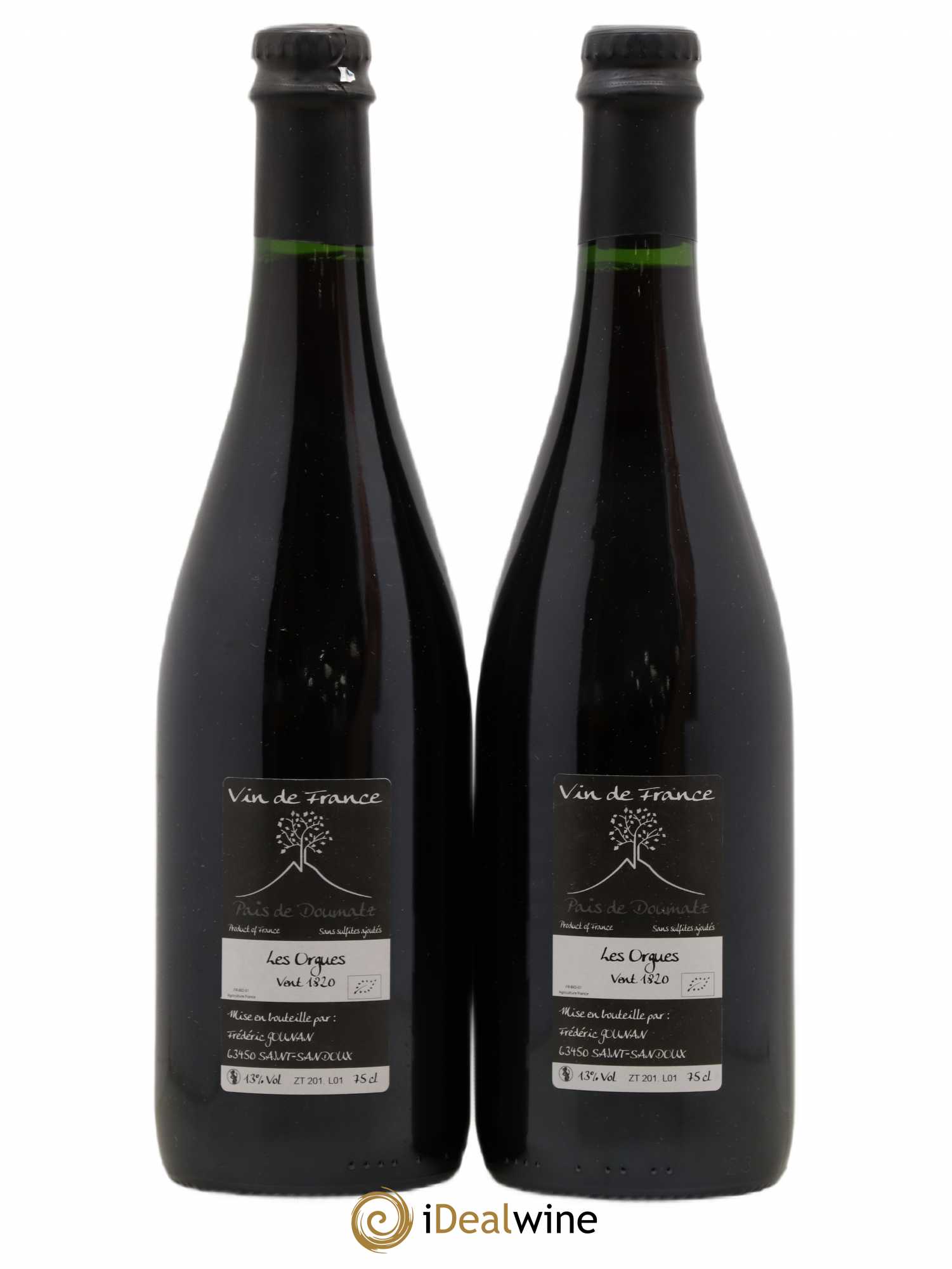 Vin de France Les Orgues Vignoble de l'Arbre Blanc 2018 - Lot de 2 bouteilles - 1
