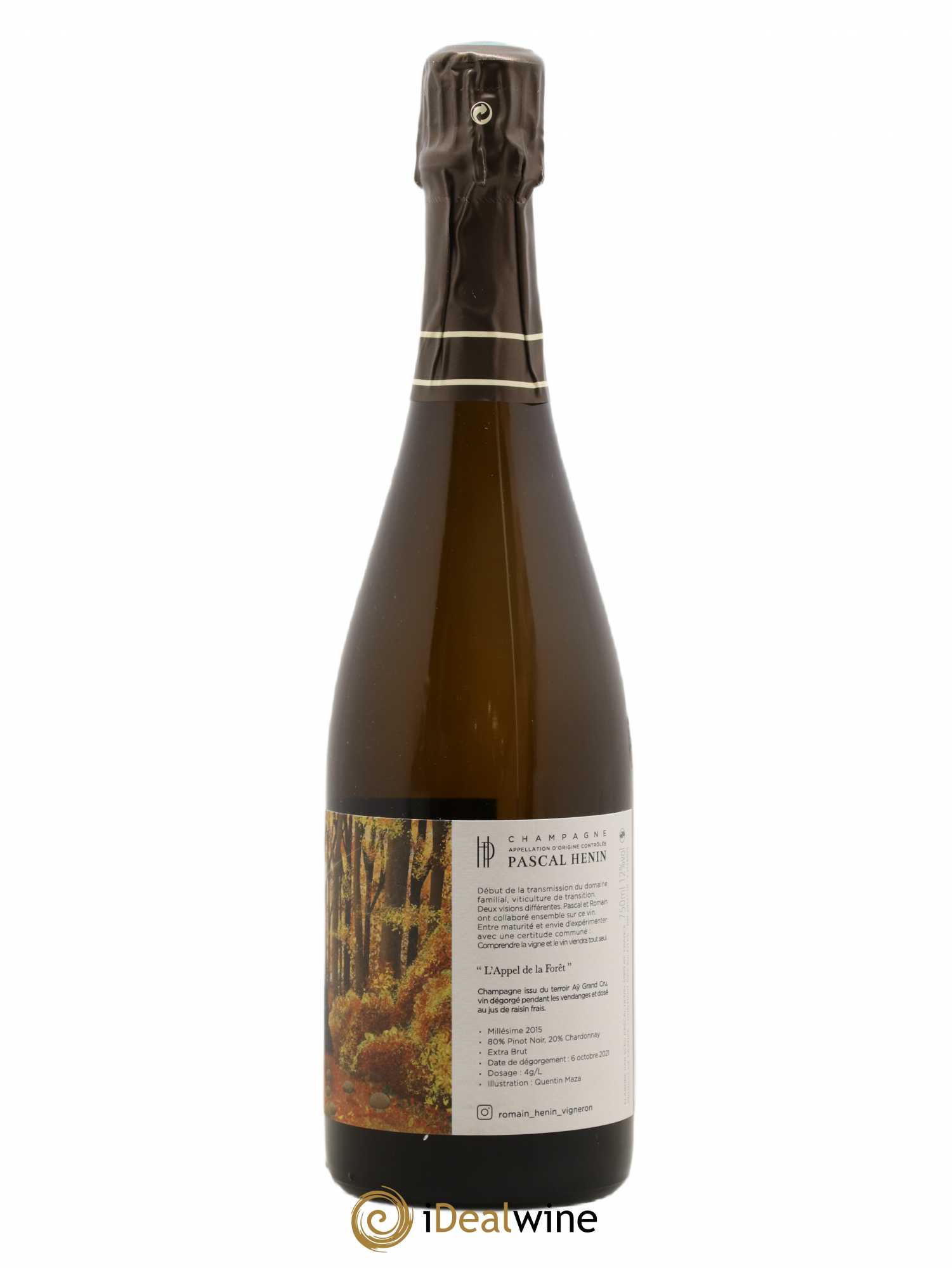 Champagne L'Appel de la Forêt Extra Brut Romain Henin 2015 - Posten von 1 Flasche - 1