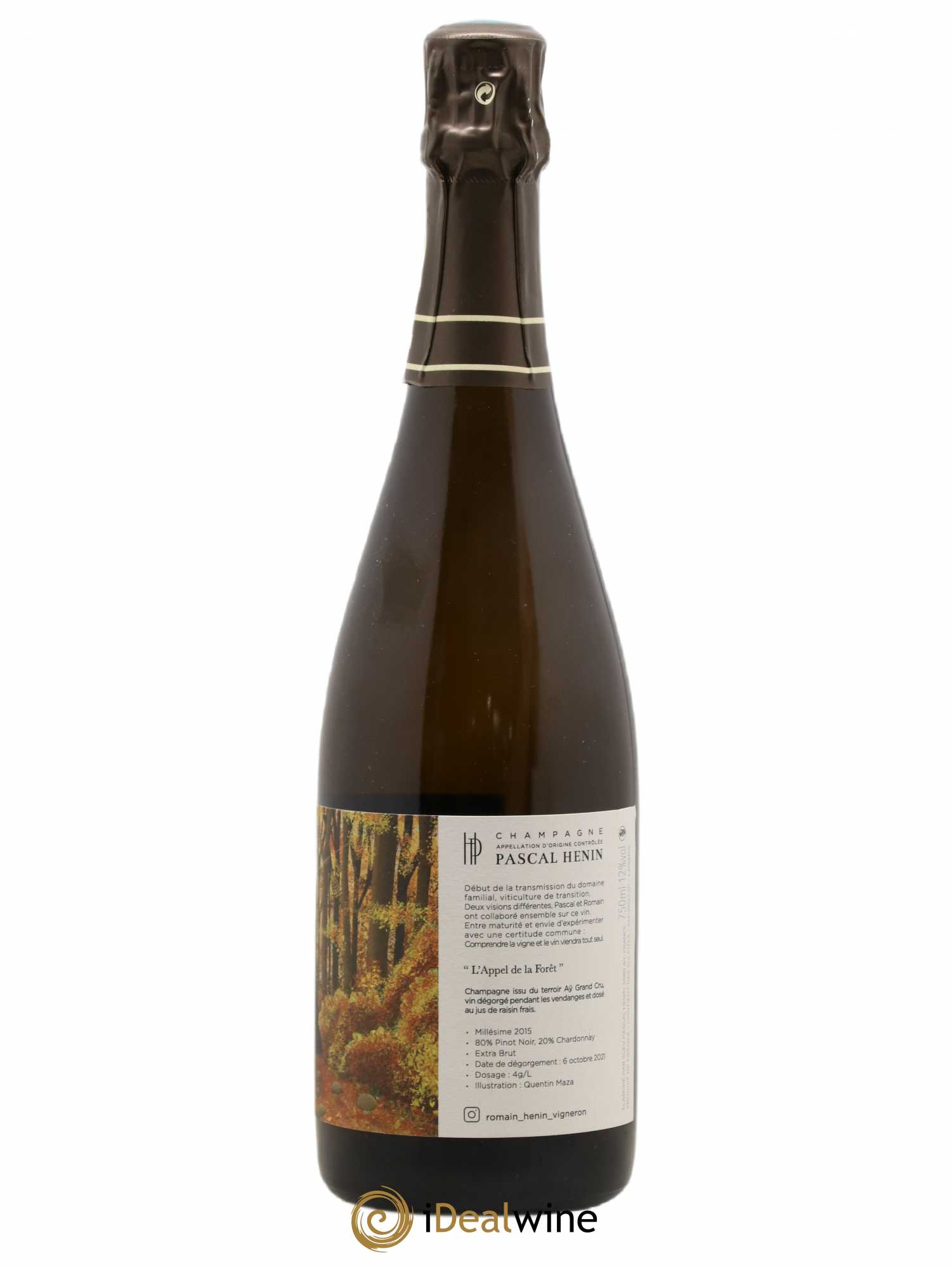 Champagne L'Appel de la Forêt Extra Brut Romain Henin 2015 - Posten von 1 Flasche - 1