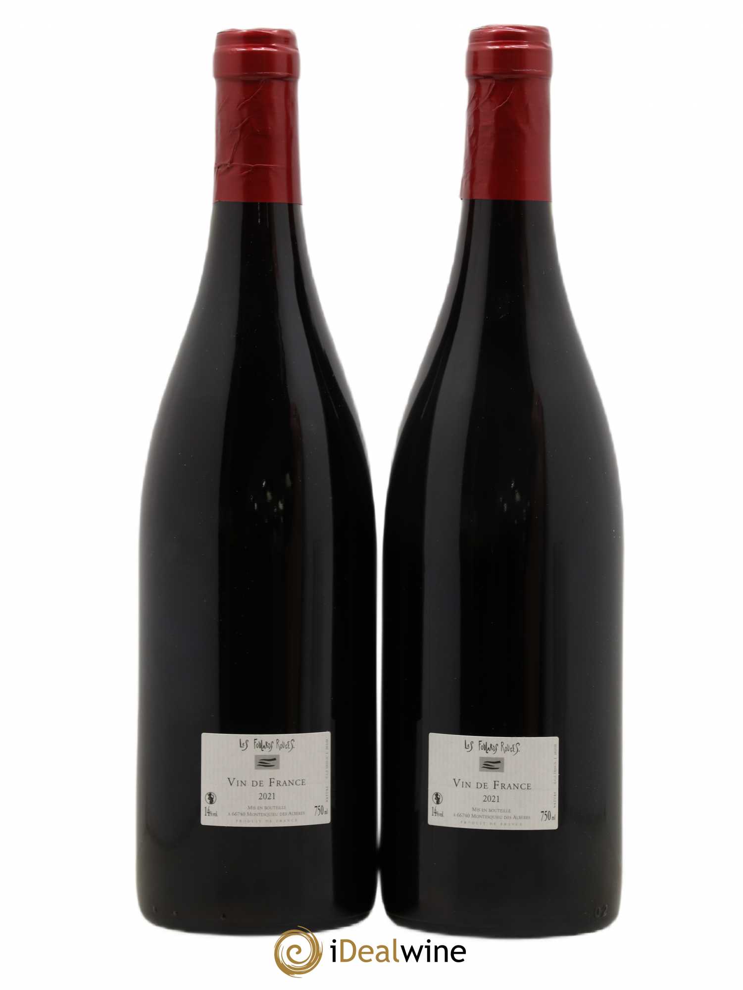 Vin de France Les Glaneurs Les Foulards Rouges 2021 - Posten von 2 Flaschen - 1