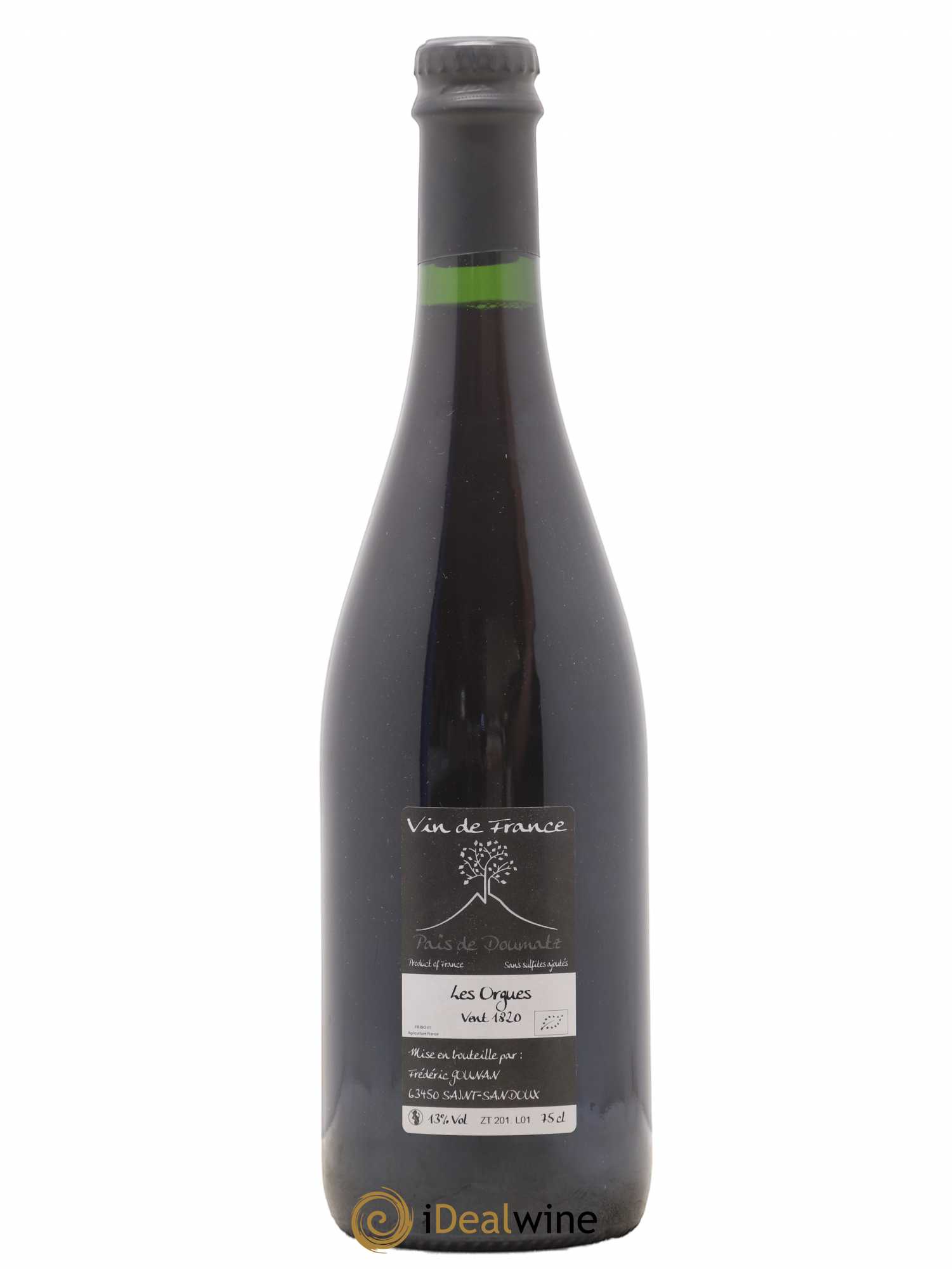 Vin de France Les Orgues Vignoble de l'Arbre Blanc 2018 - Lot de 1 bouteille - 1