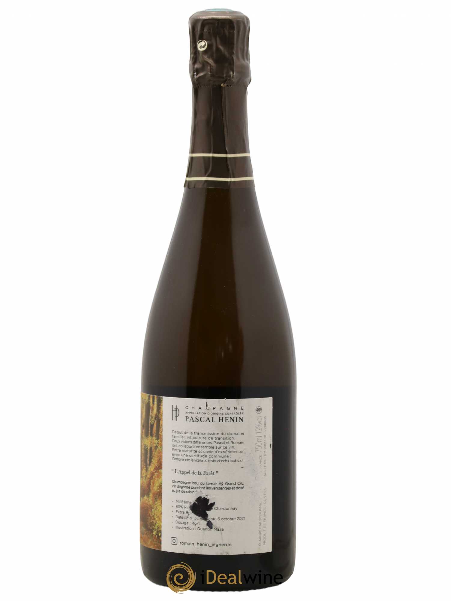 L'Appel de la Fôret Romain Henin 2015 - Lot de 1 bouteille - 1