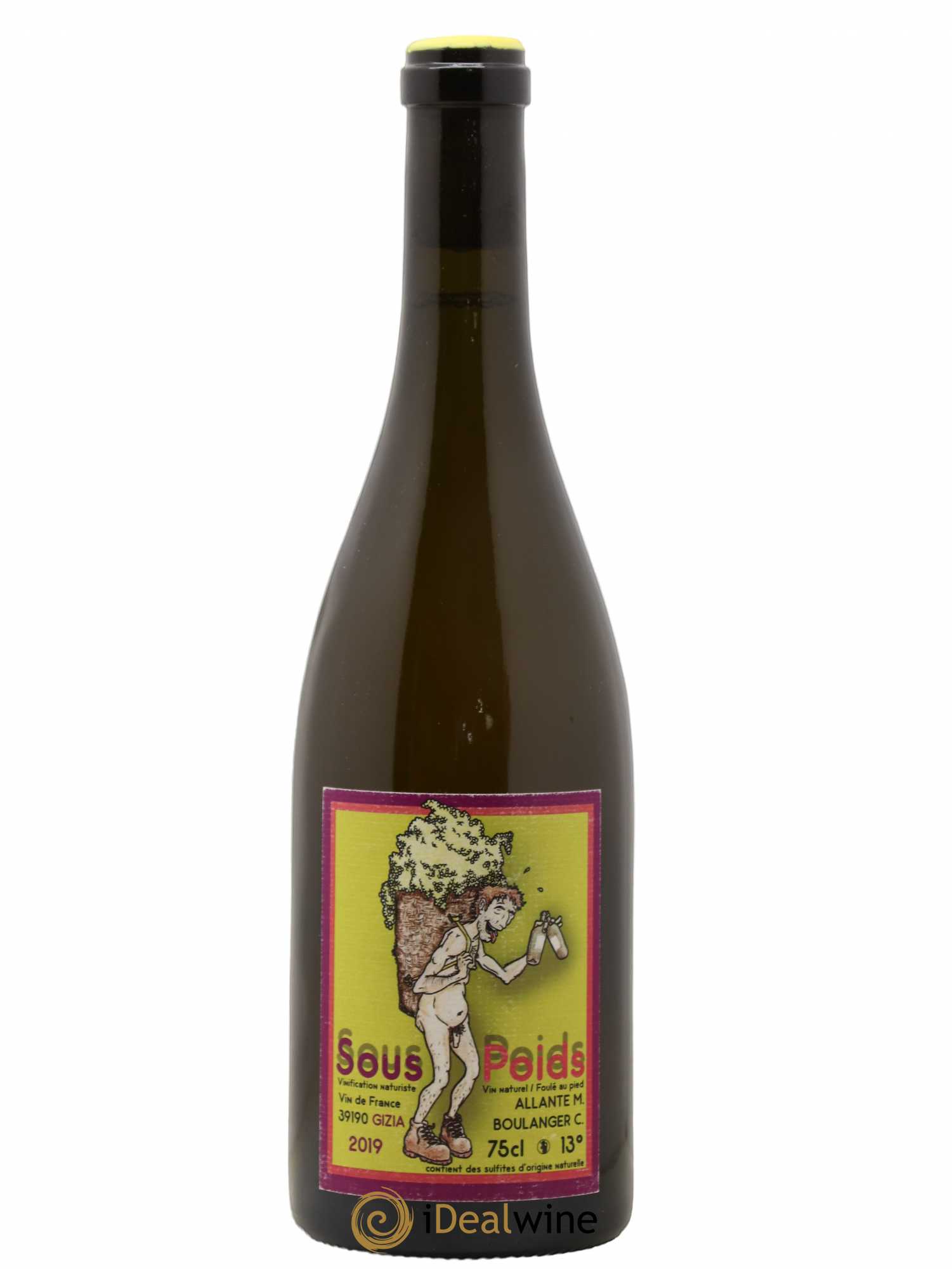 Vin de France Sous Poids Allante et Boulanger 2019 - Posten von 1 Flasche - 0