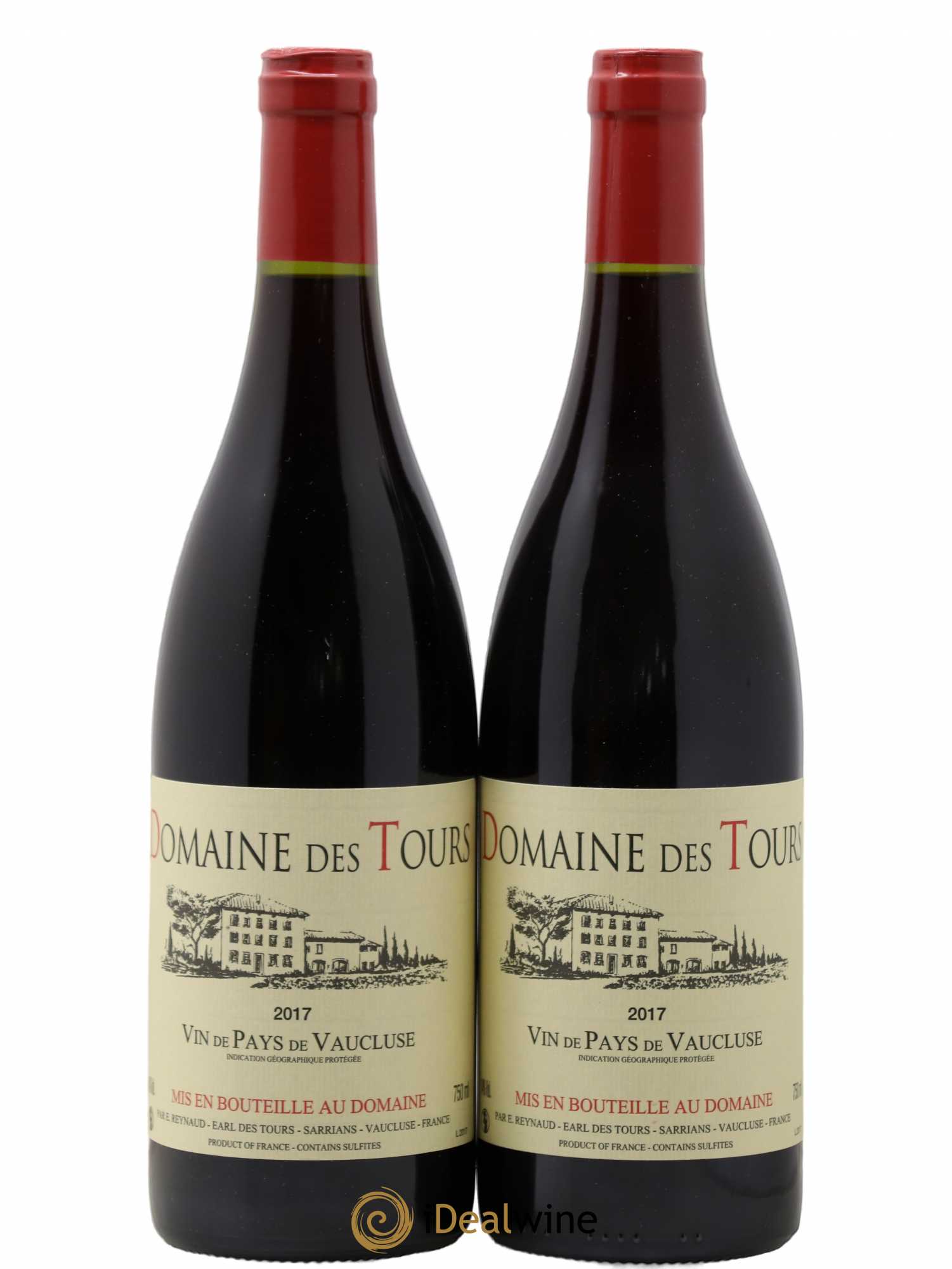 Vaucluse (Vin de Pays de Vaucluse) Domaine des Tours Emmanuel Reynaud 2017 - Lot de 2 bouteilles - 0