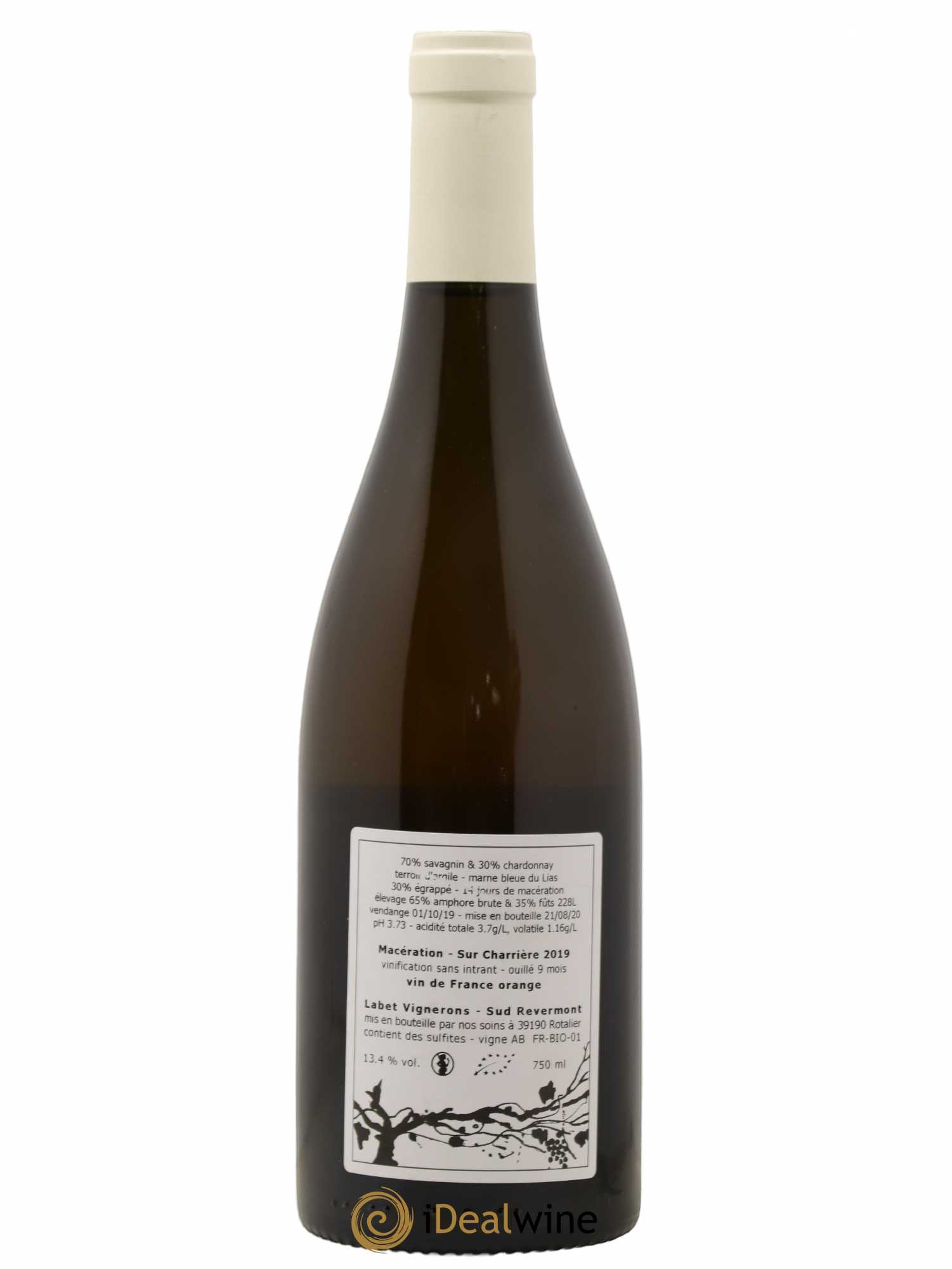 Côtes du Jura Macération Sur Charrières Labet 2019 - Posten von 1 Flasche - 1