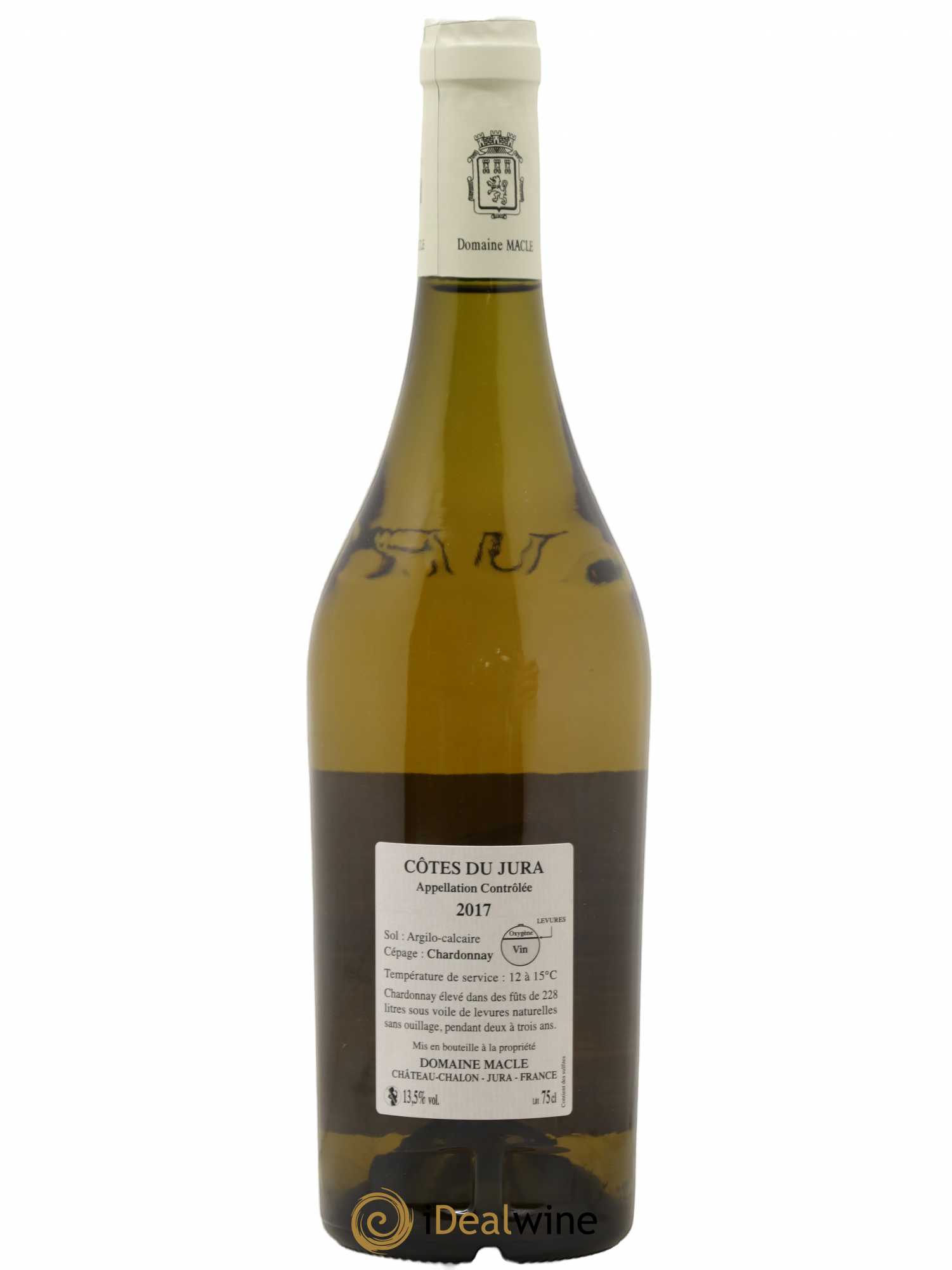 Côtes du Jura Chardonnay sous voile Jean Macle 2017 - Lot de 1 bouteille - 1