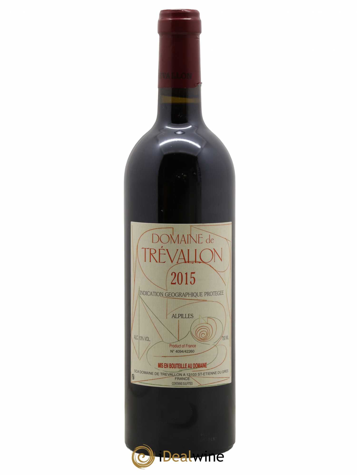 Alpilles Trévallon (Domaine de) Eloi Dürrbach 2015 - Lot de 1 bouteille - 0