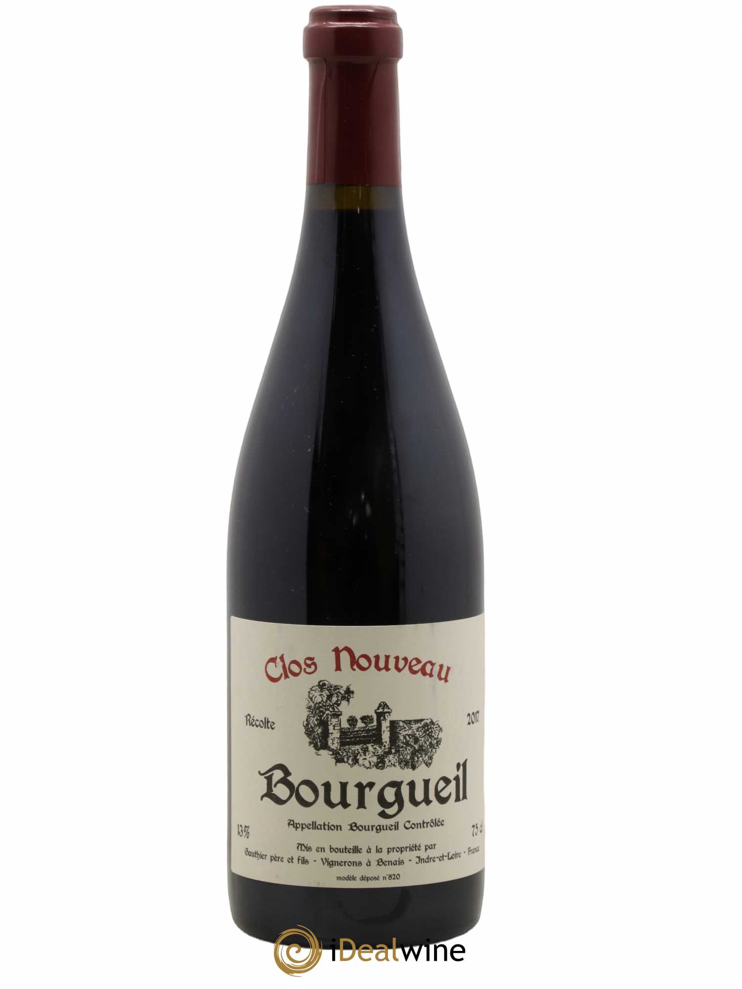Bourgueil Clos Nouveau Domaine du Bel Air 2017 - Lot de 1 bouteille - 0