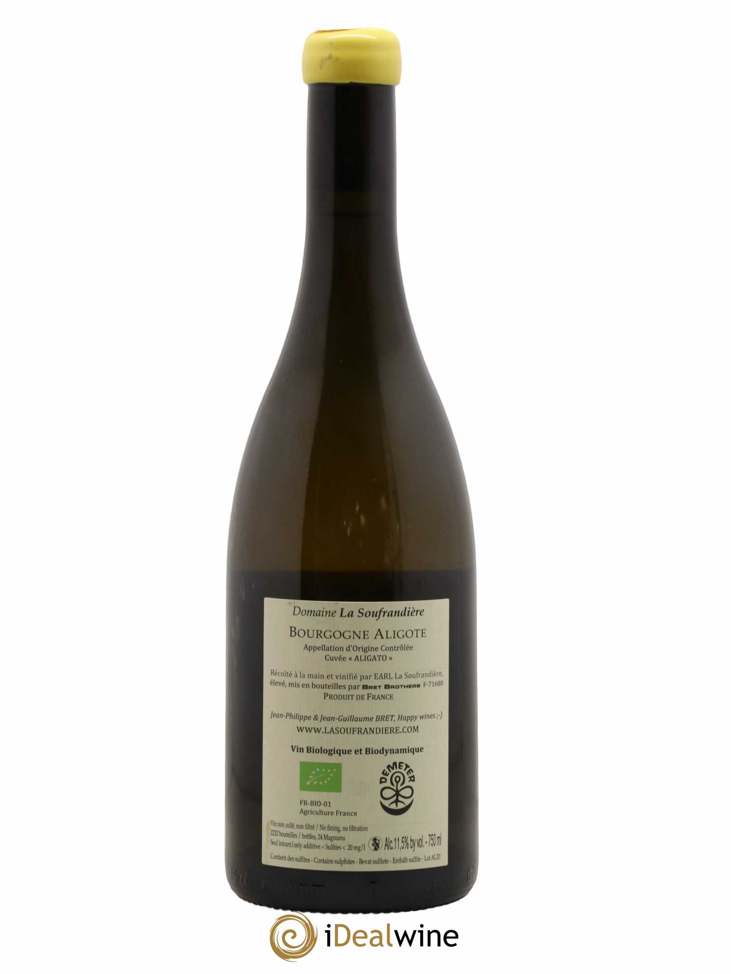 Bourgogne Aligoté Aligato Bret Brothers (sans prix de réserve) 2019 - Posten von 1 Flasche - 1