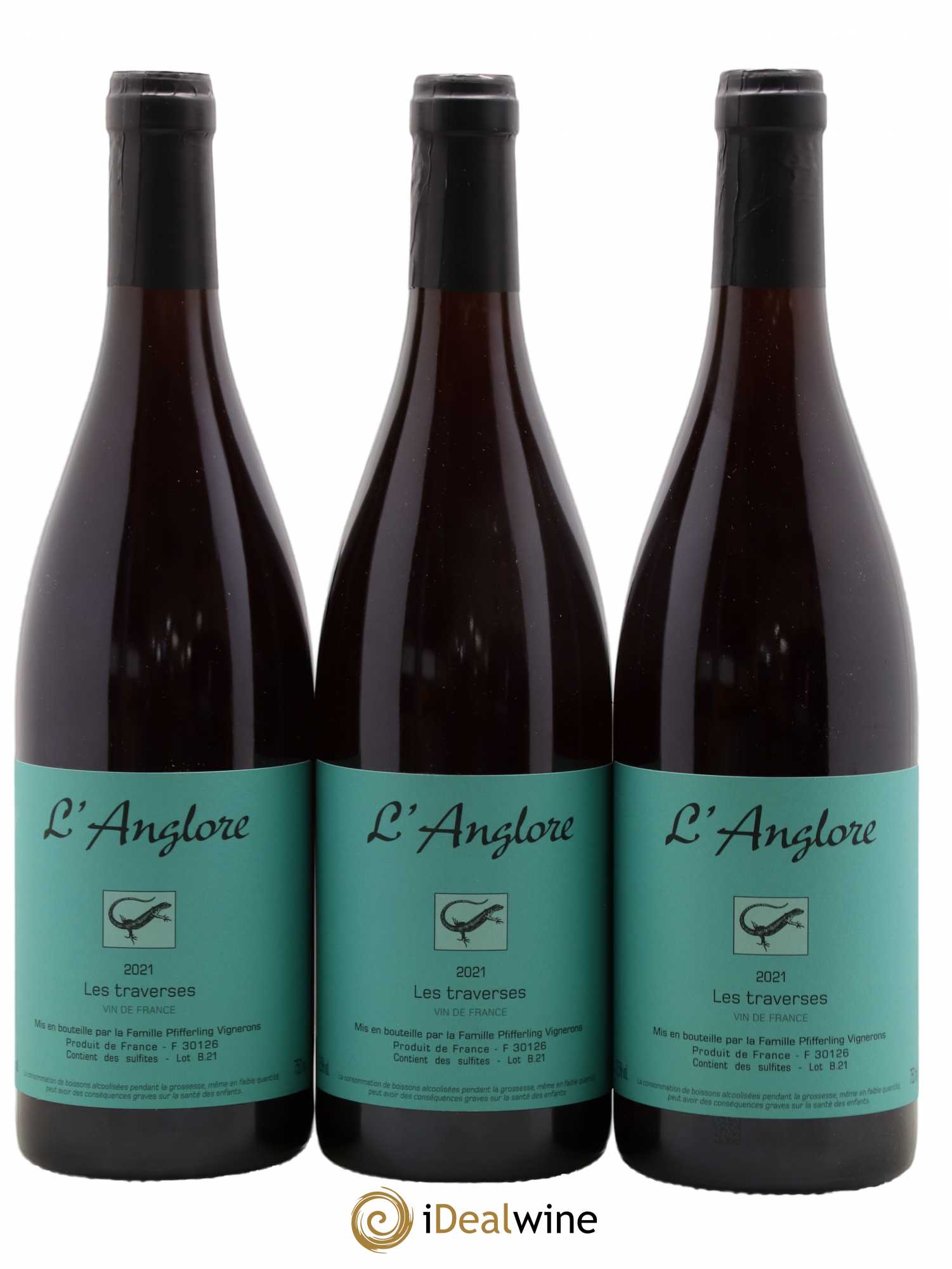Vin de France Les Traverses L'Anglore 2021 - Lot de 6 bouteilles - 2