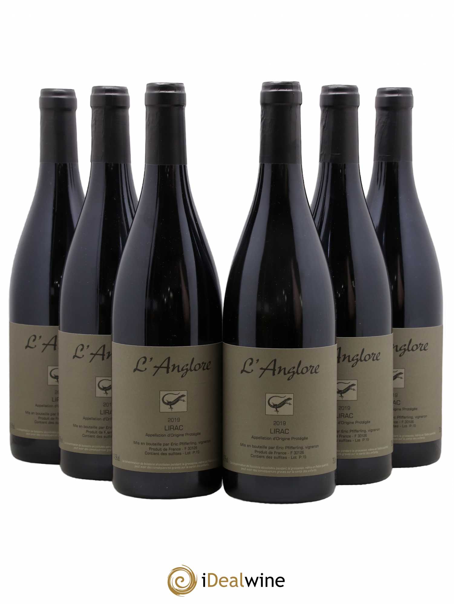 Lirac L'Anglore 2019 - Lot de 6 bouteilles - 0