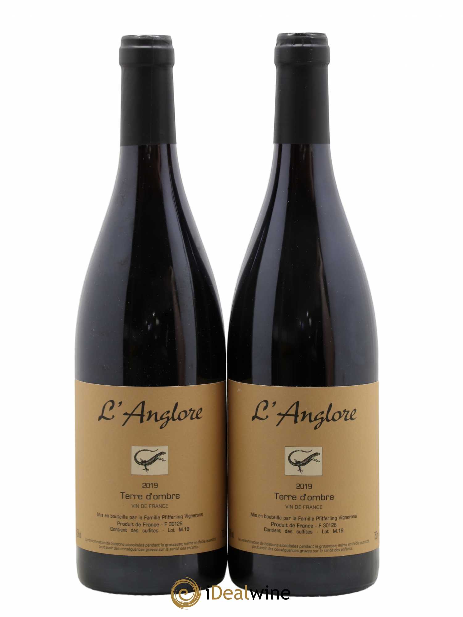 Vin de France Terre d'Ombre L'Anglore 2019 - Lot de 2 bouteilles - 0